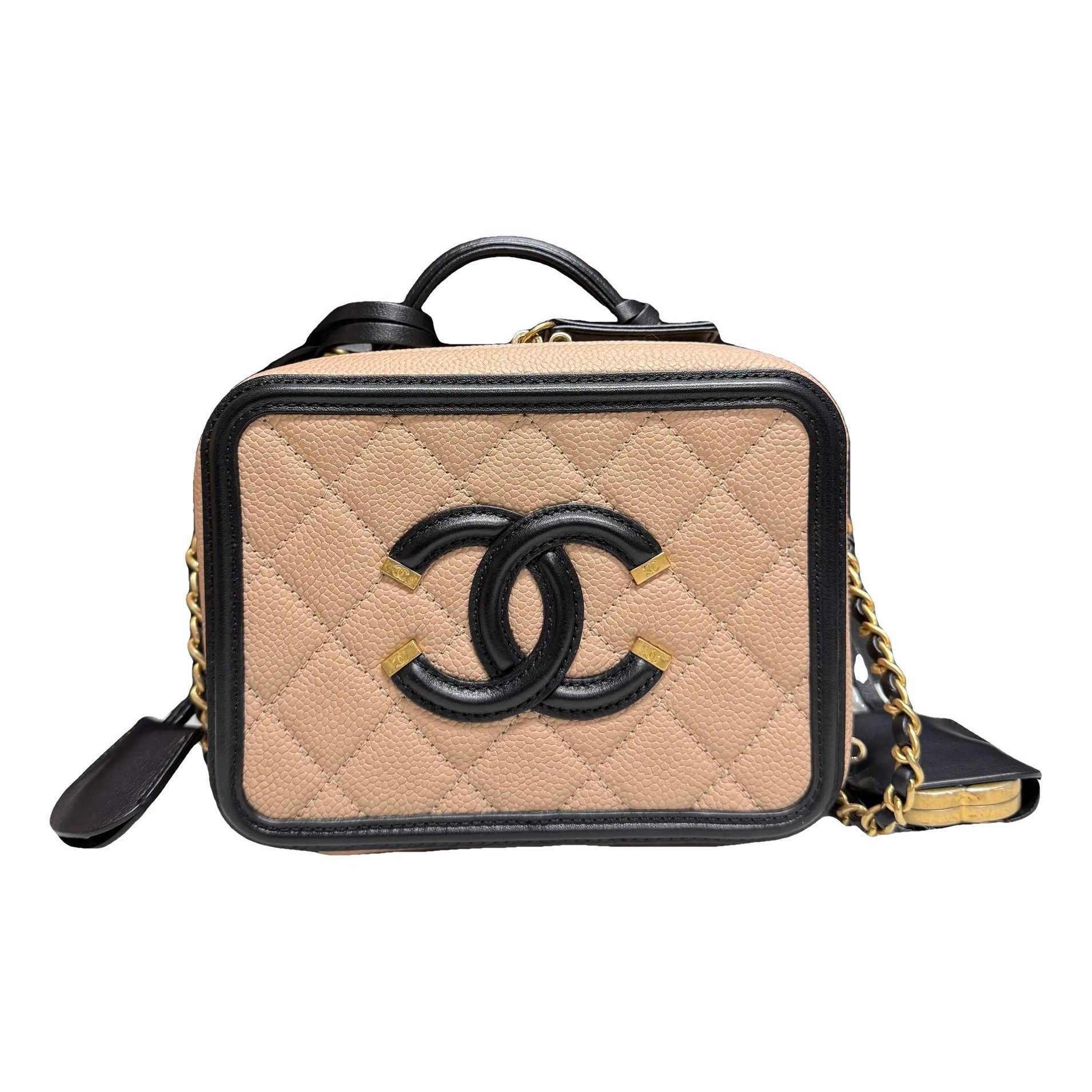 Vanity leather handbag