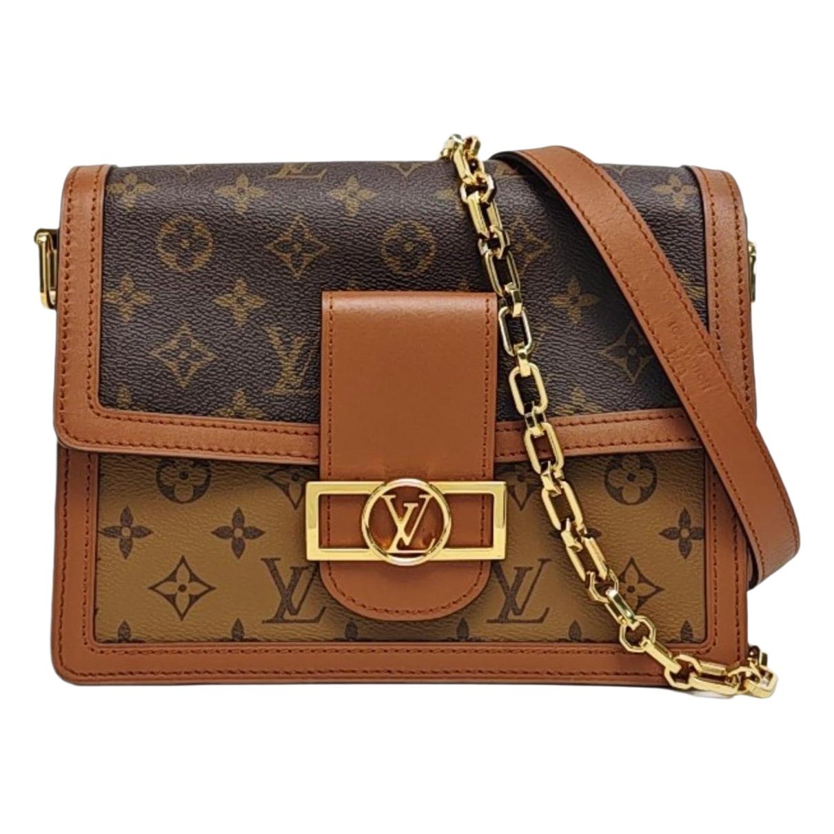 Dauphine leather crossbody bag