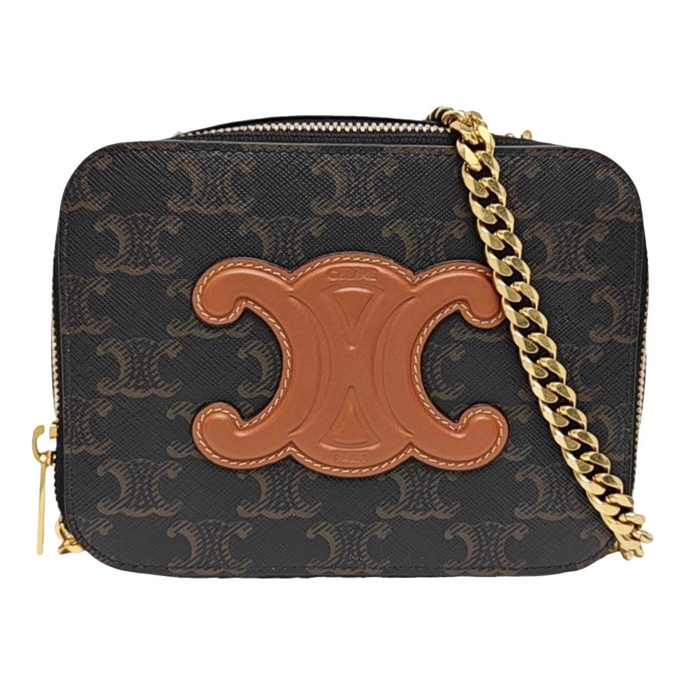 Triomphe leather handbag