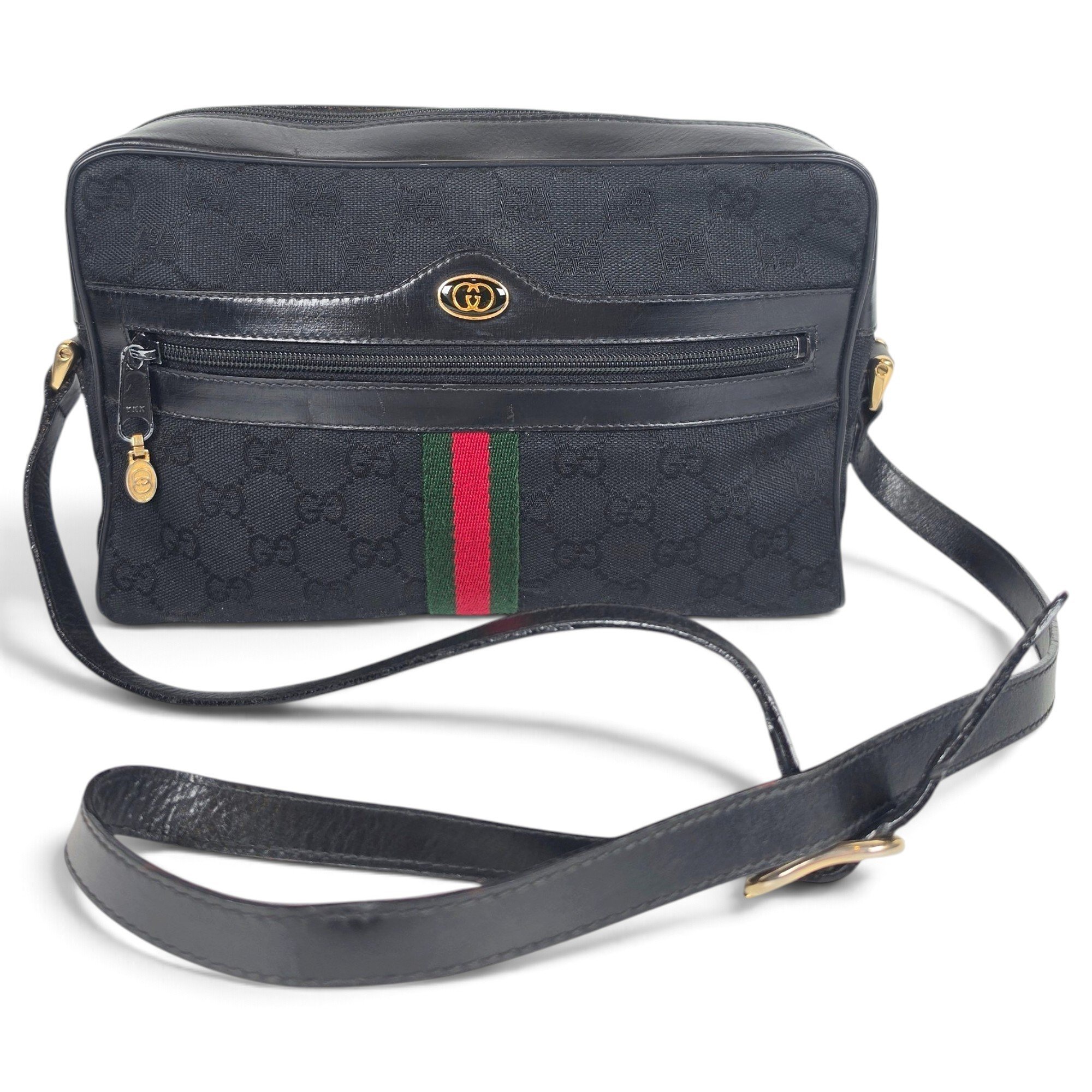 Ophidia leather crossbody bag