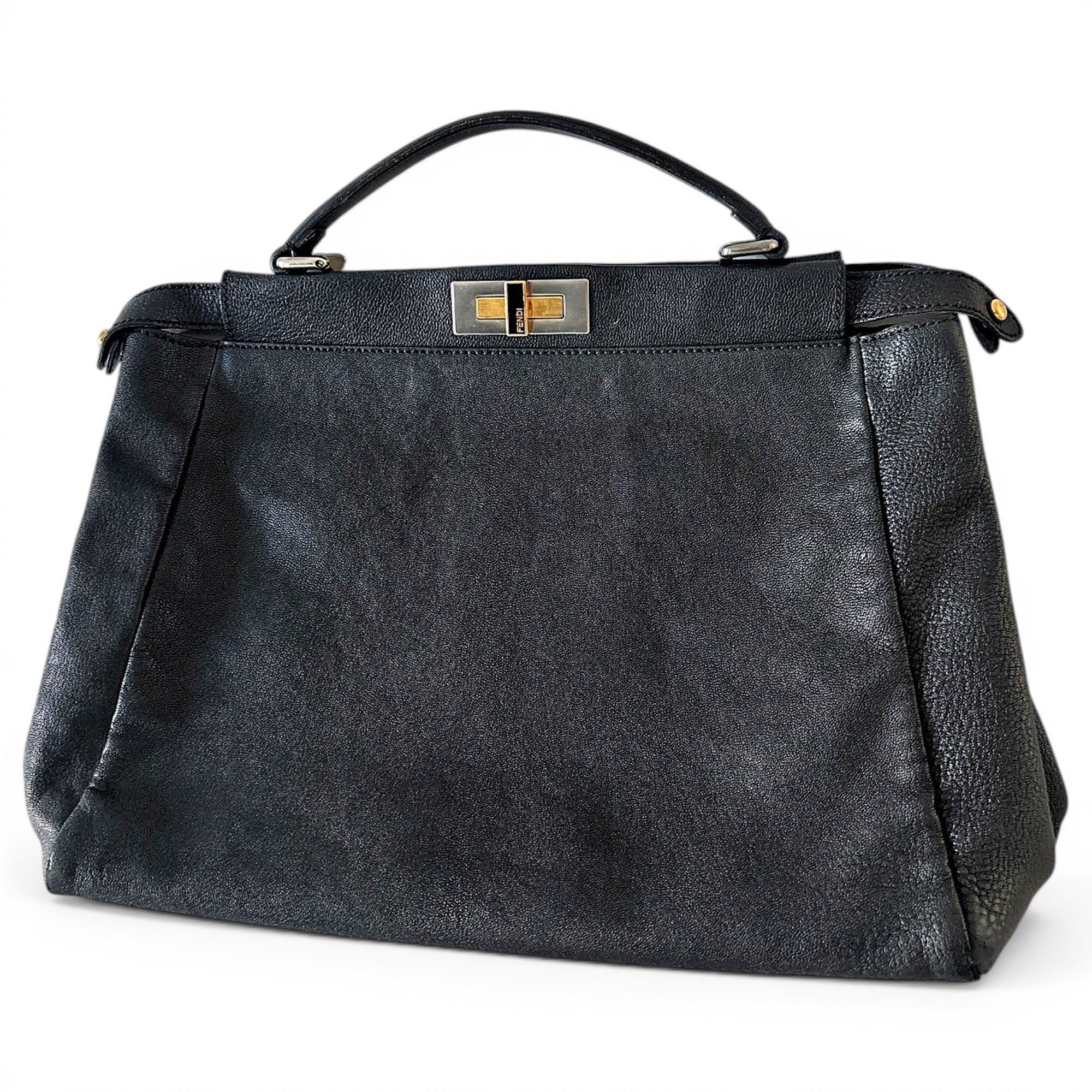 Peekaboo leather handbag