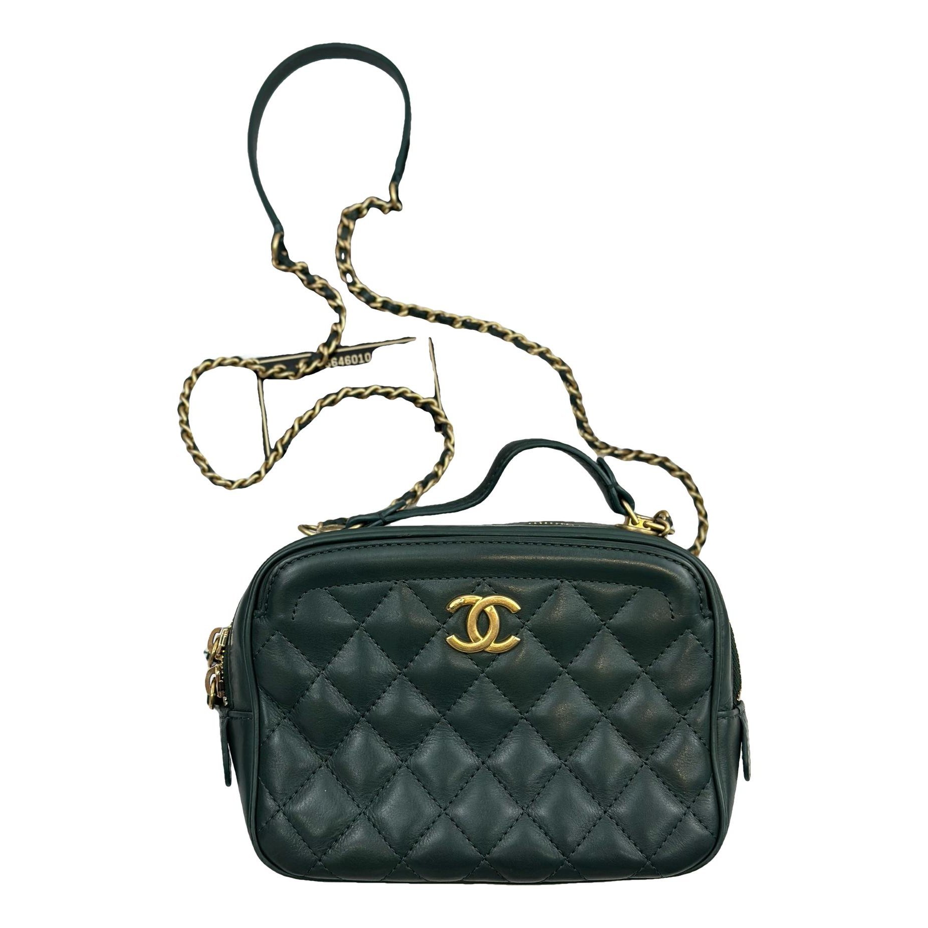 Vanity leather handbag