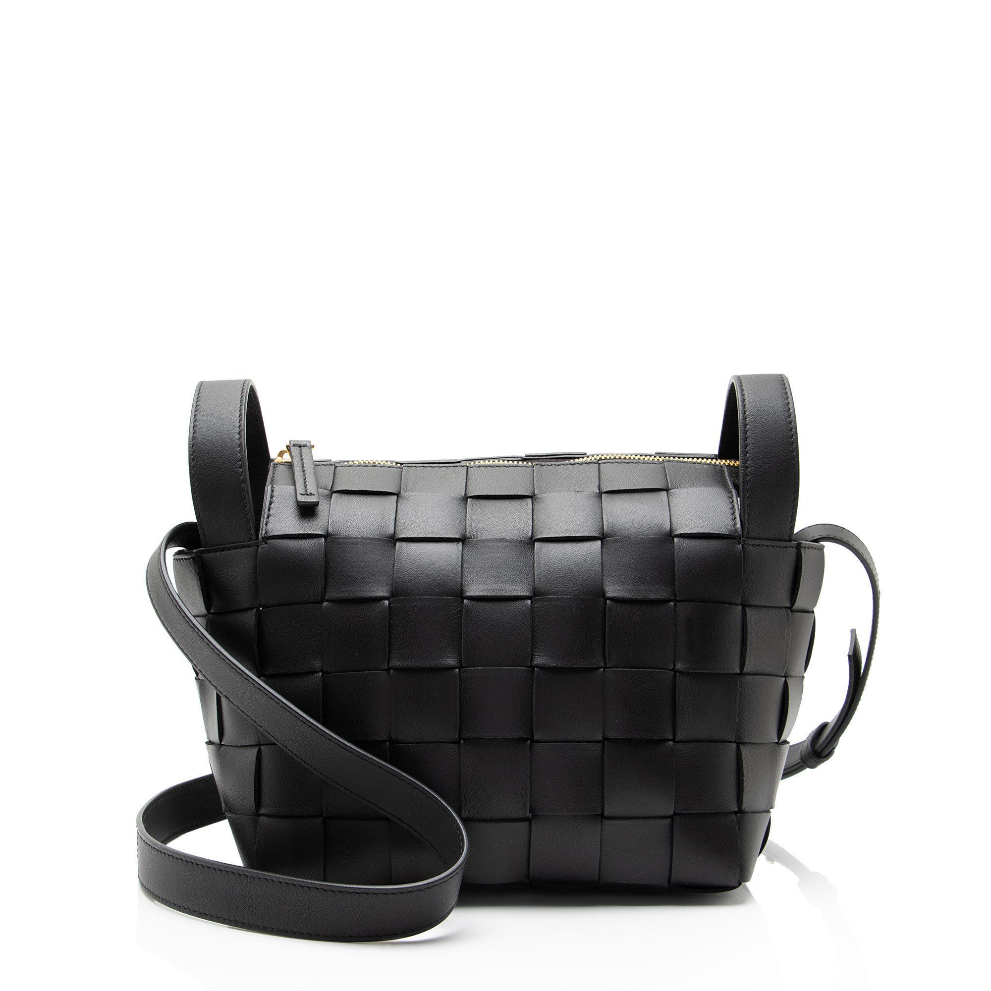 Cassette leather tote