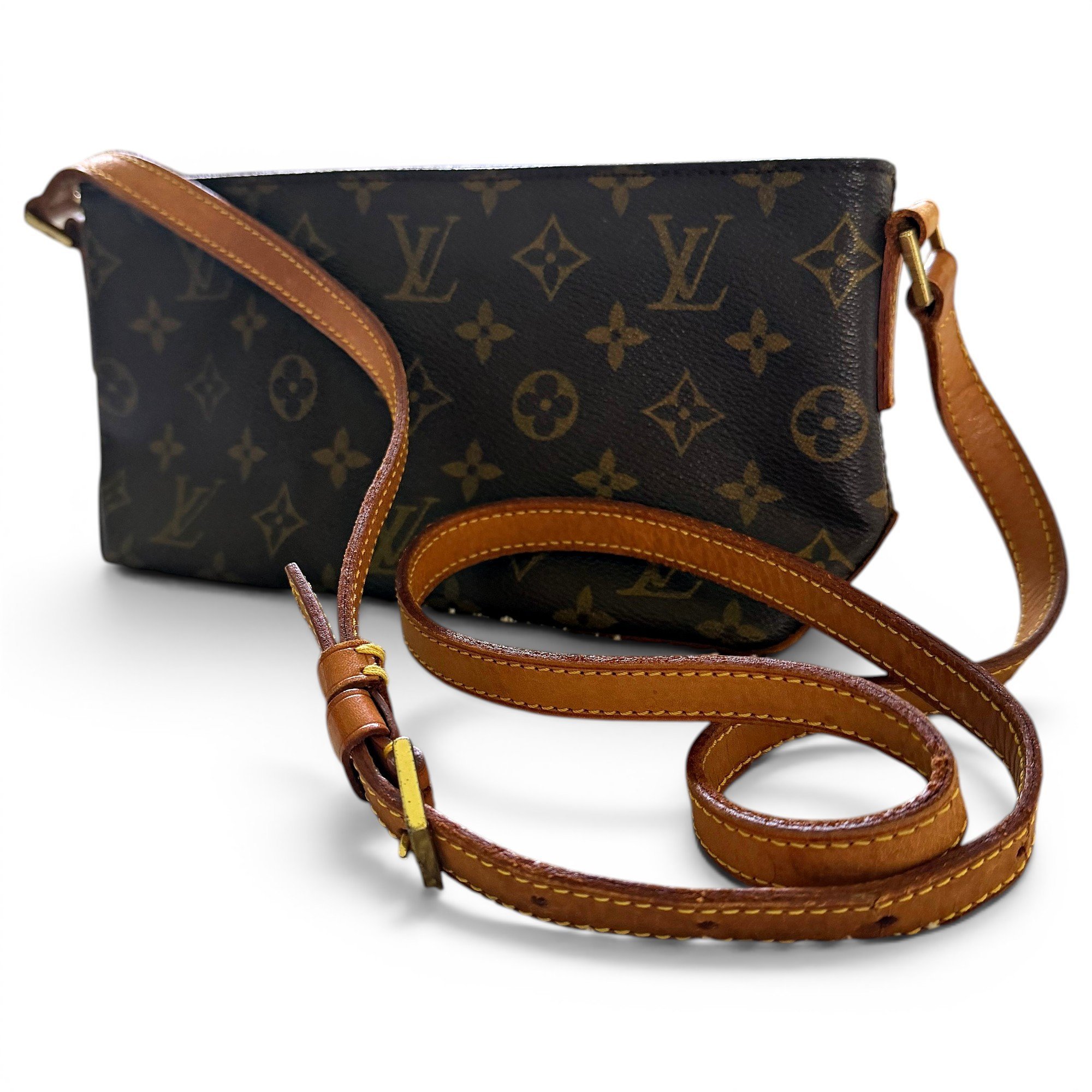 Trotteur leather crossbody bag