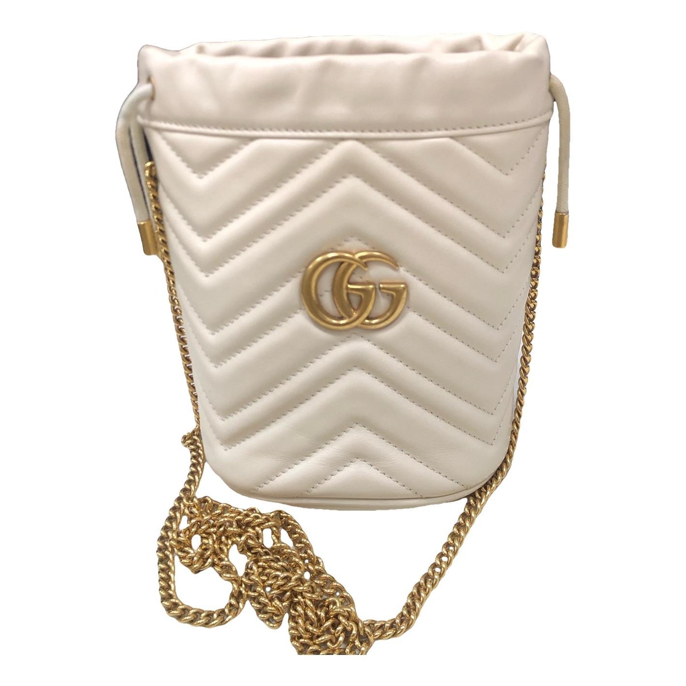 GG Marmont Chain Bucket leather handbag