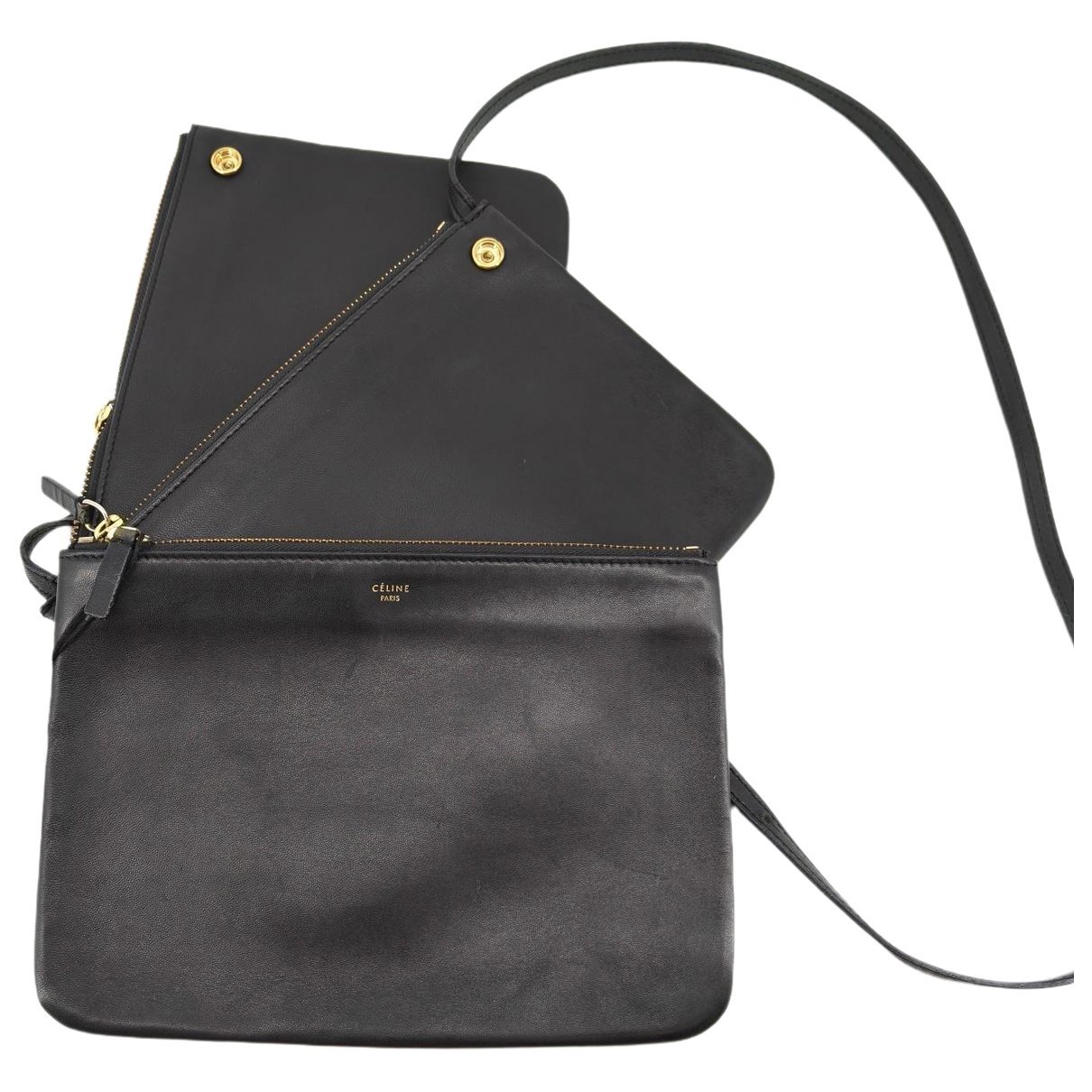 Trio leather crossbody bag