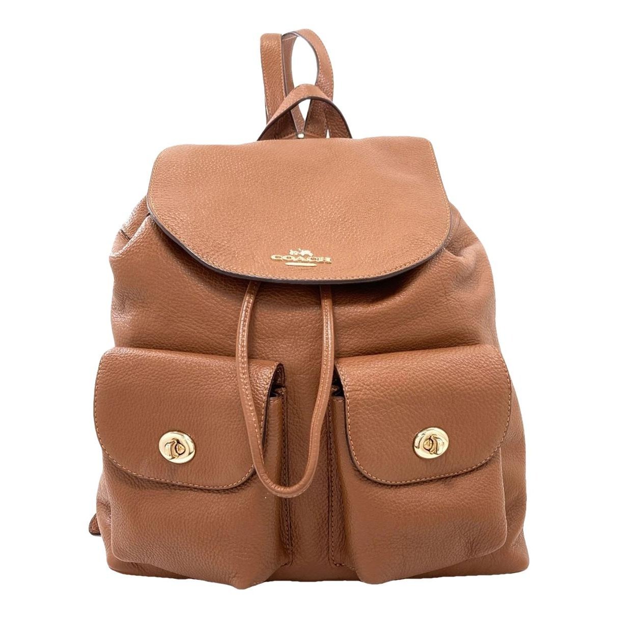 Leather backpack