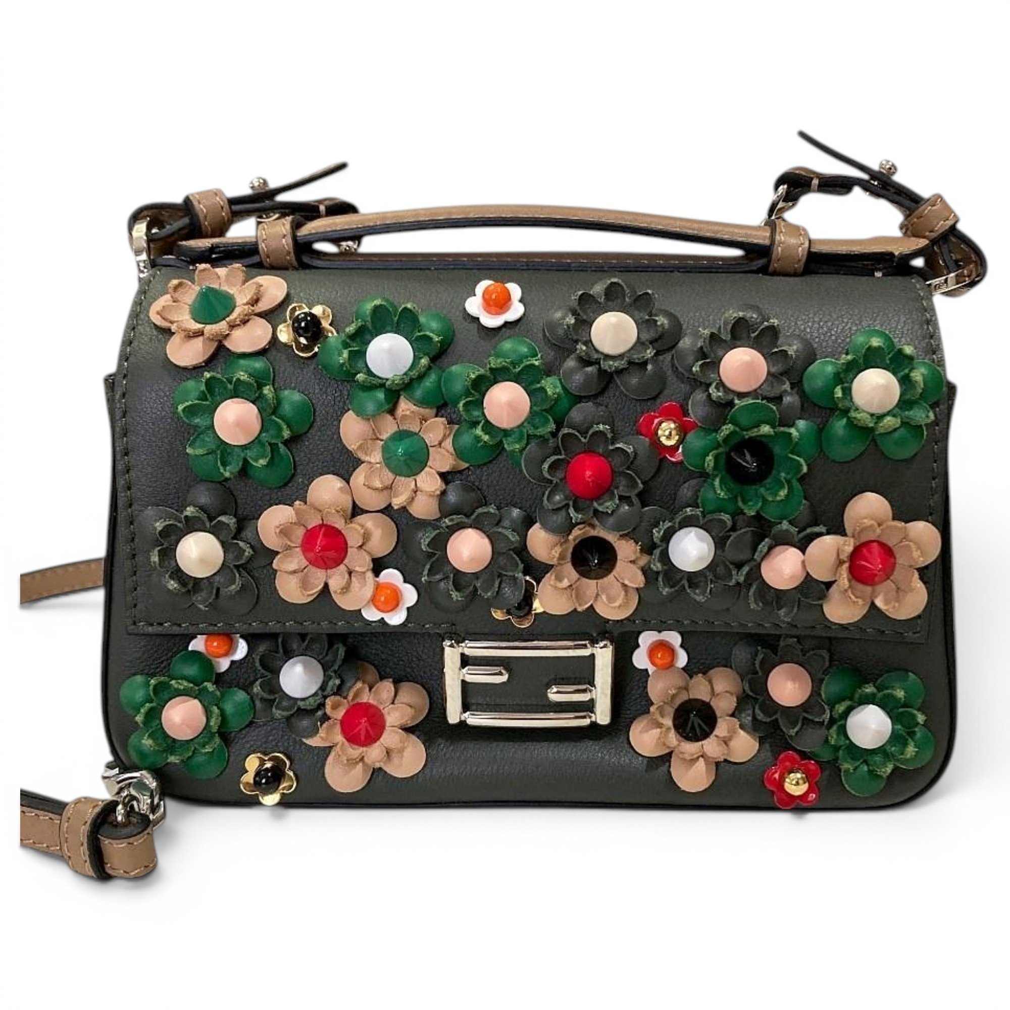 Double F leather handbag