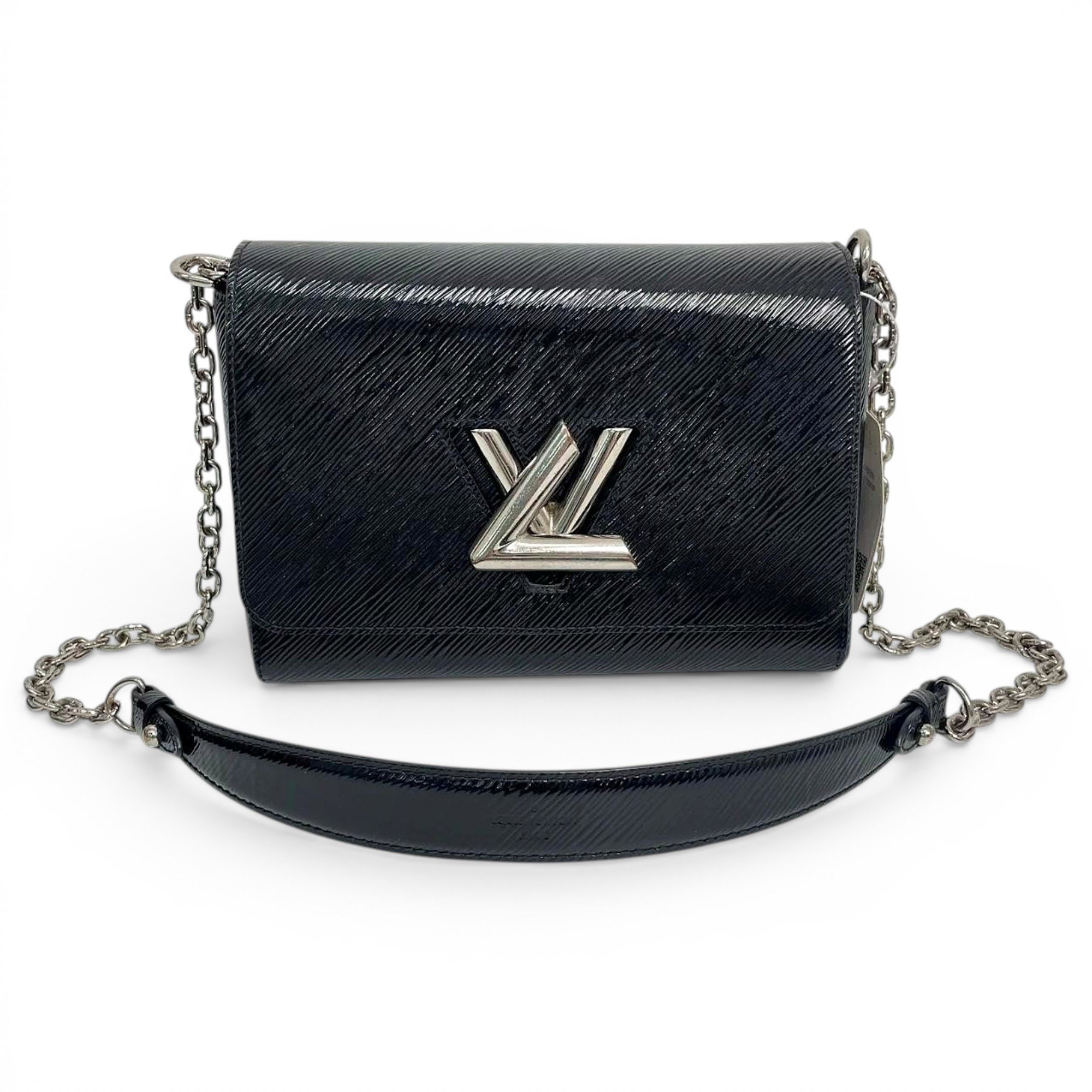 Twist leather handbag