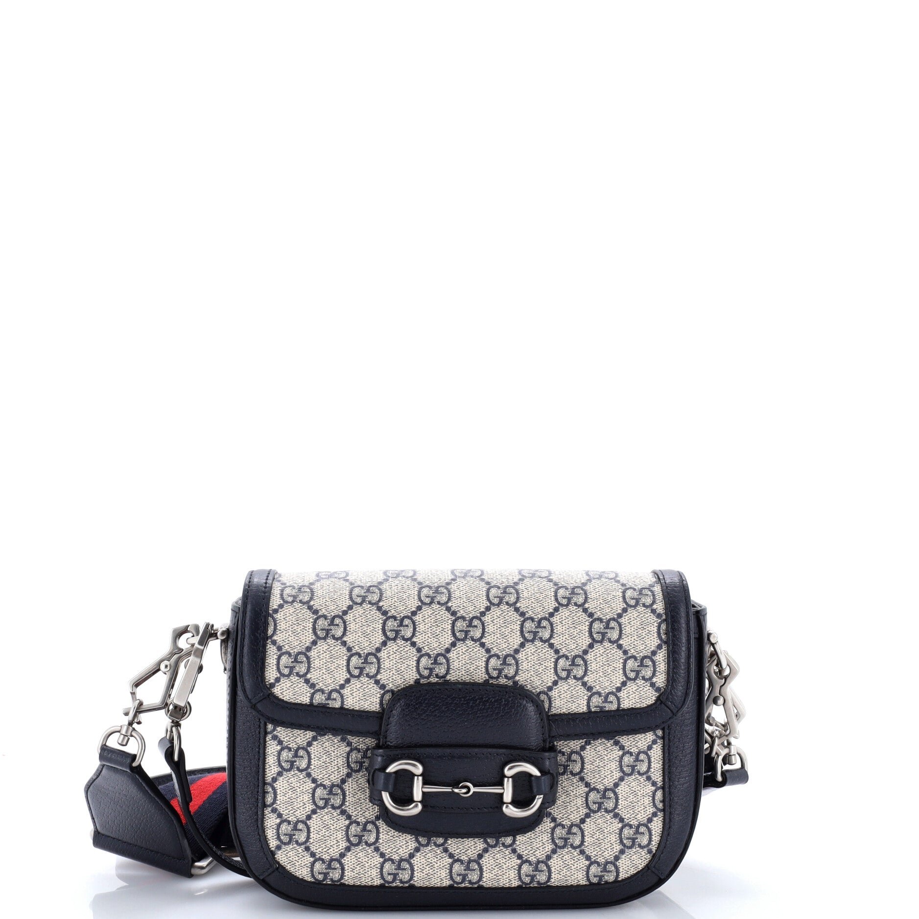 Horsebit 1955 Shoulder Bag GG Coated Canvas with Leather Mini