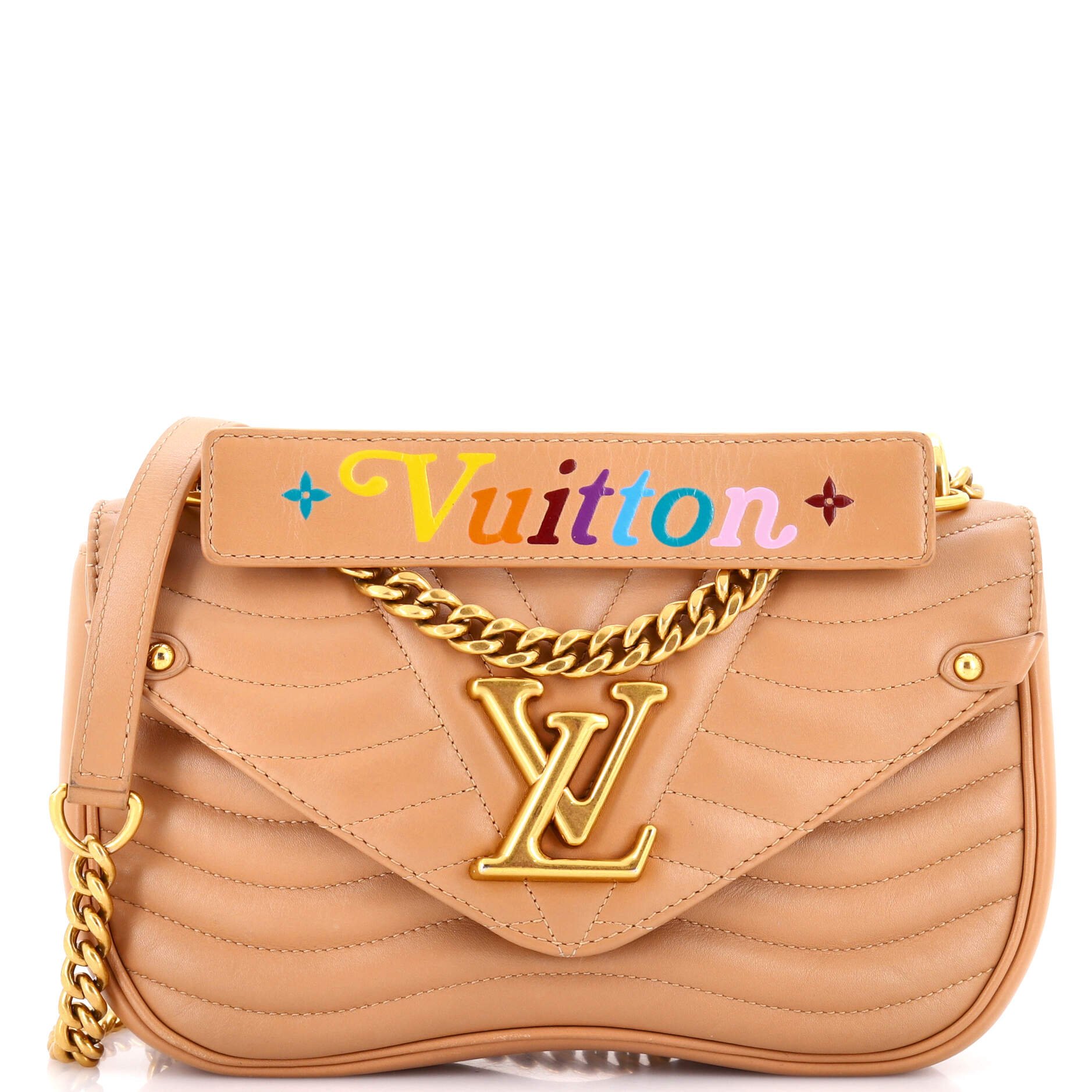 Louis Vuitton New Wave Chain Bag Quilted Leather MM