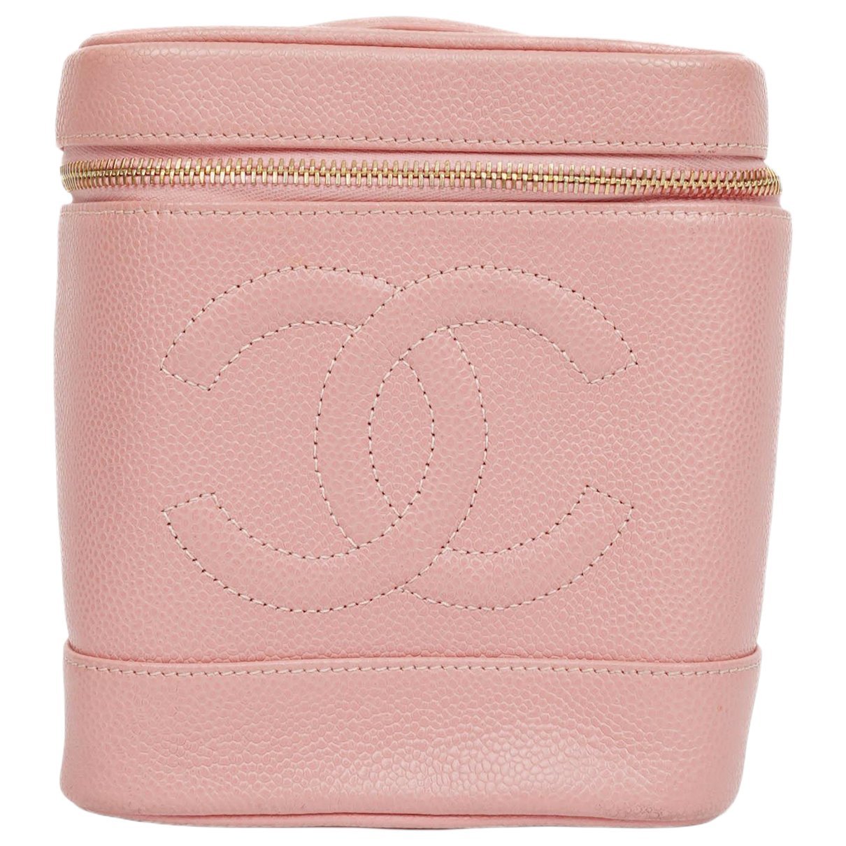 Vanity leather handbag