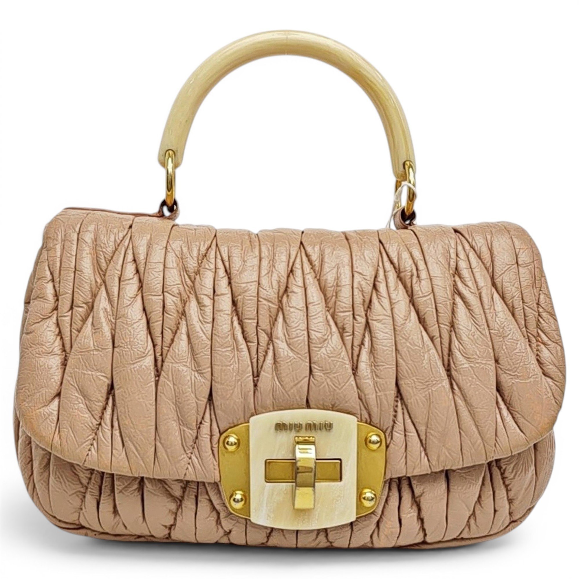Patent leather handbag