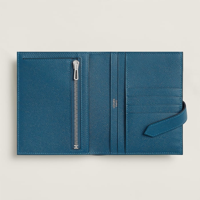Deep Blue Bearn Compact Wallet