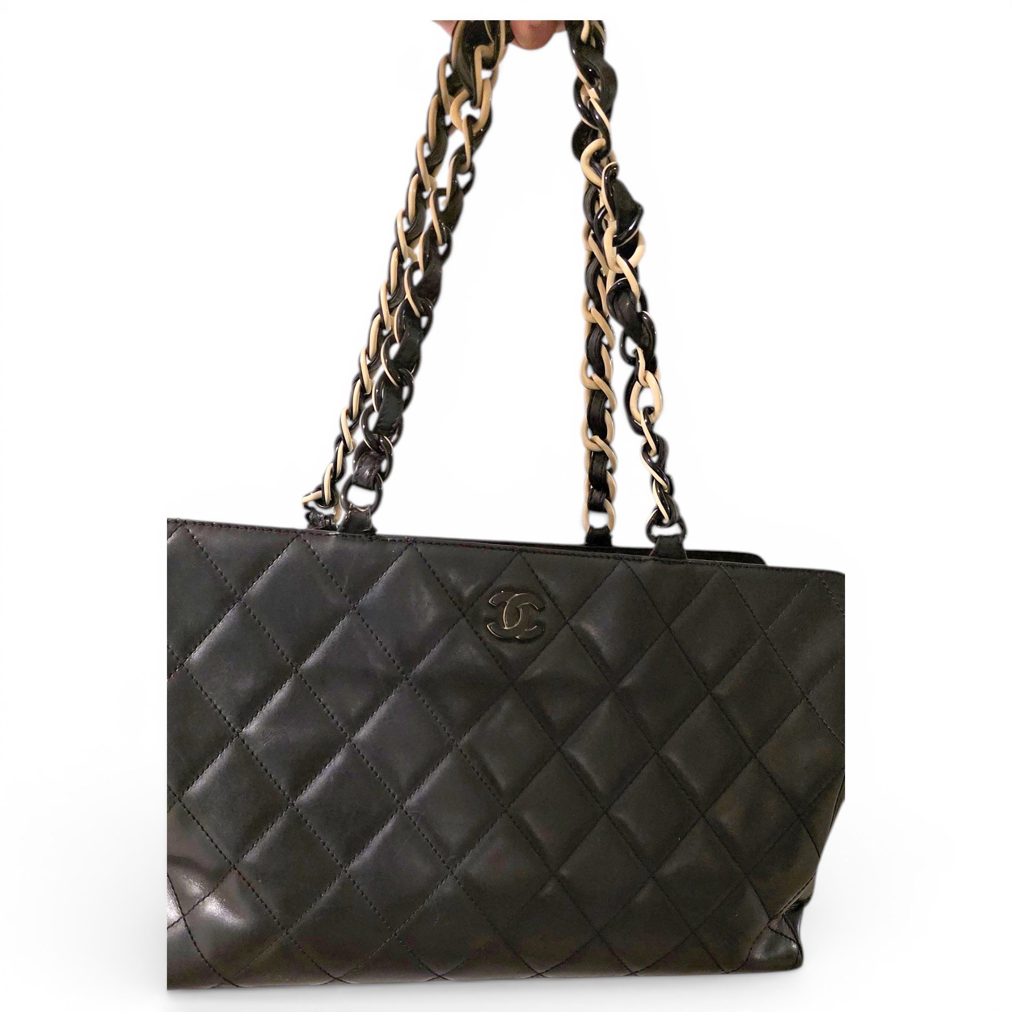Grand shopping leather tote