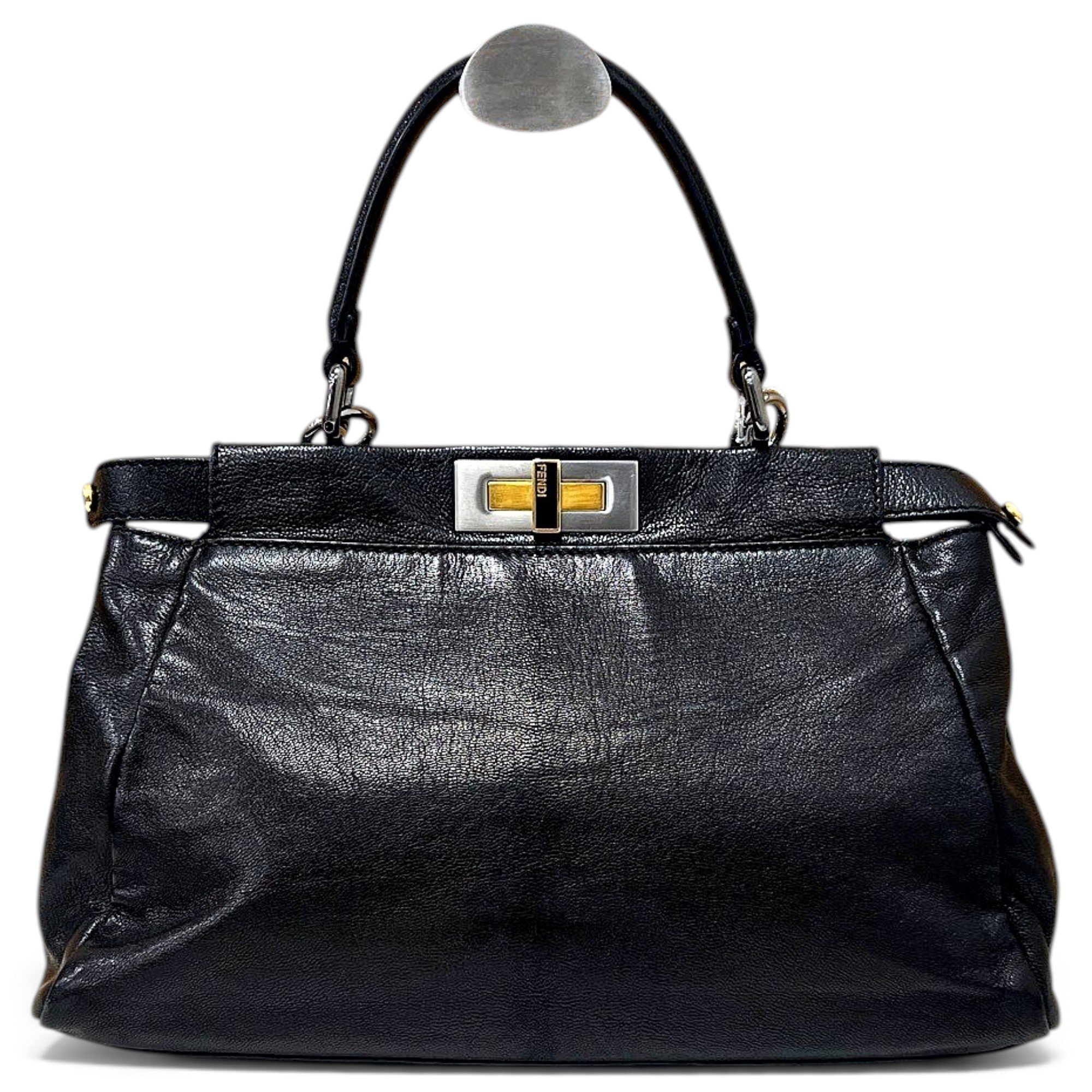 Peekaboo leather handbag