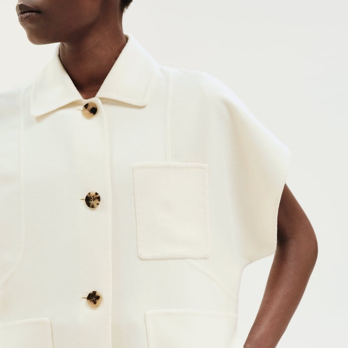 Blanc Naturel Sleeveless Jacket