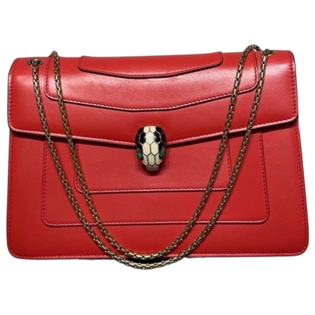 Serpenti leather handbag