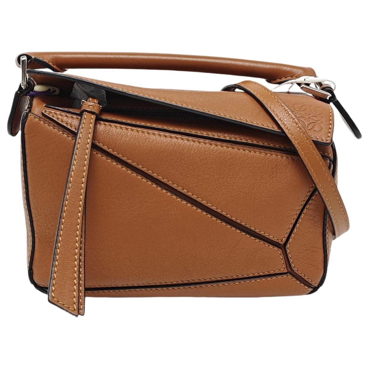 Puzzle leather mini bag