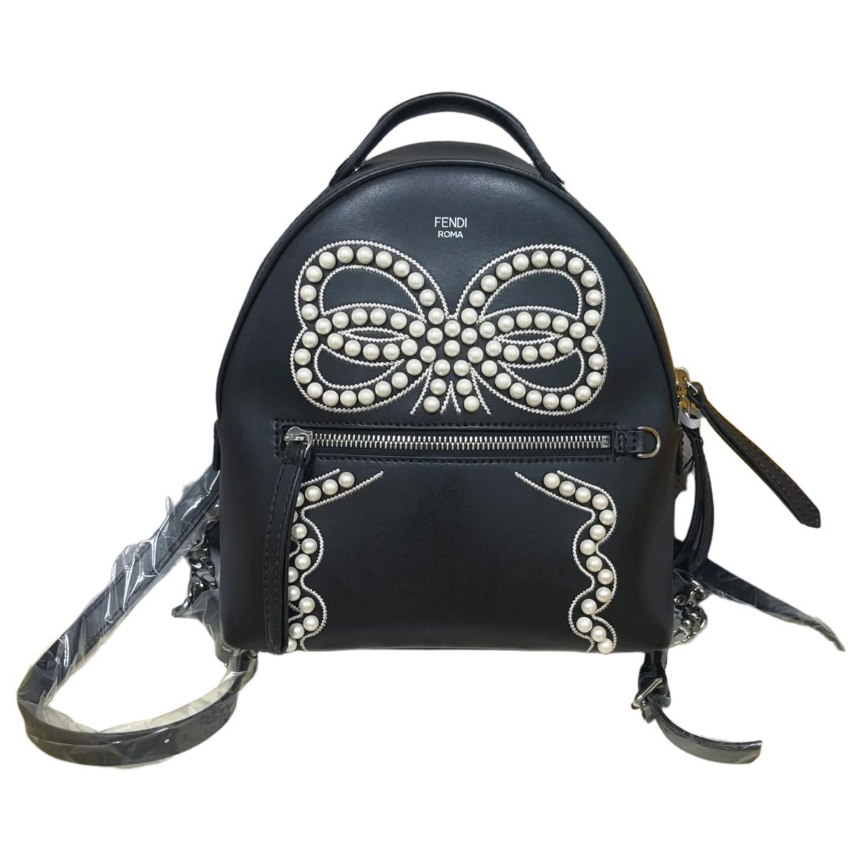 Leather backpack
