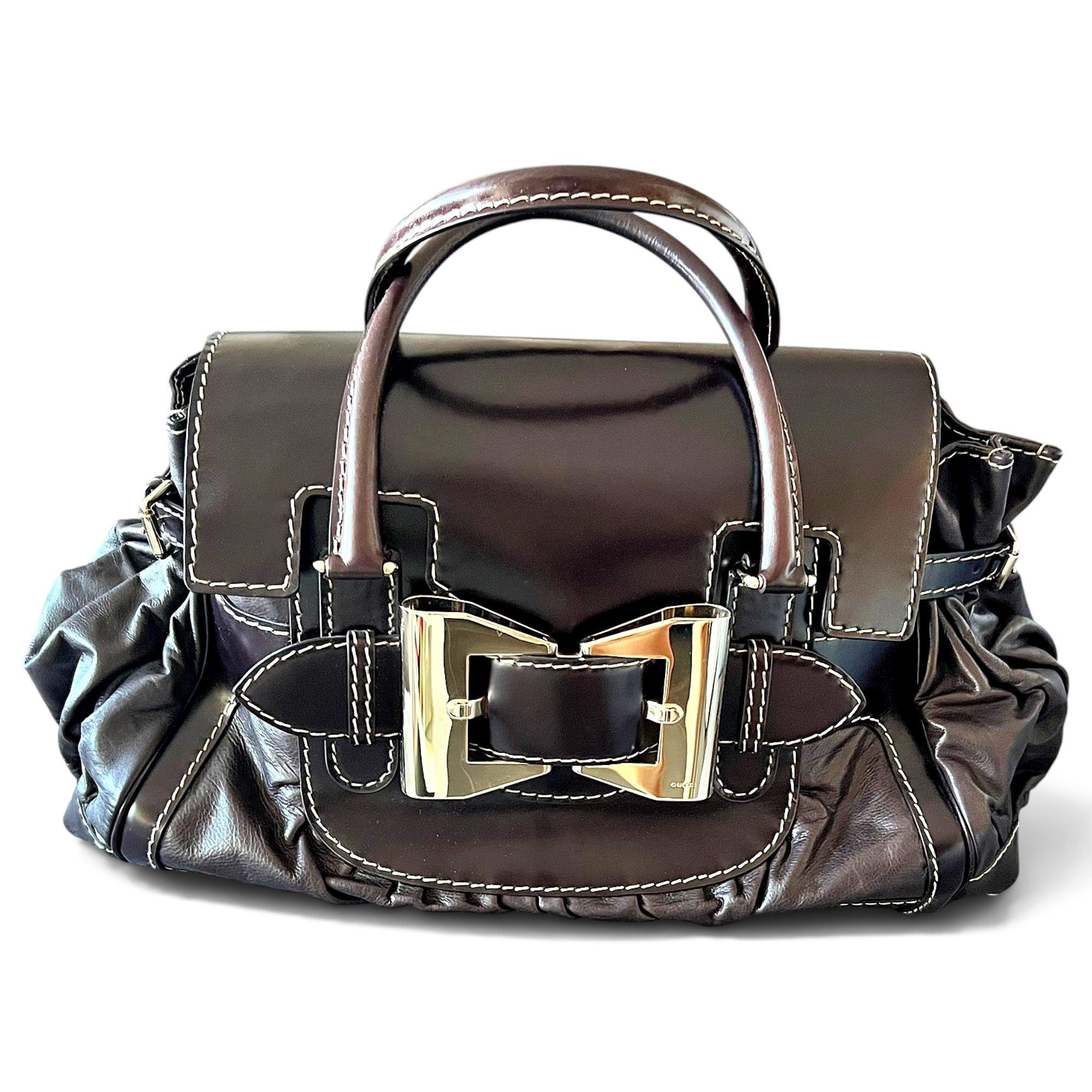 Leather handbag