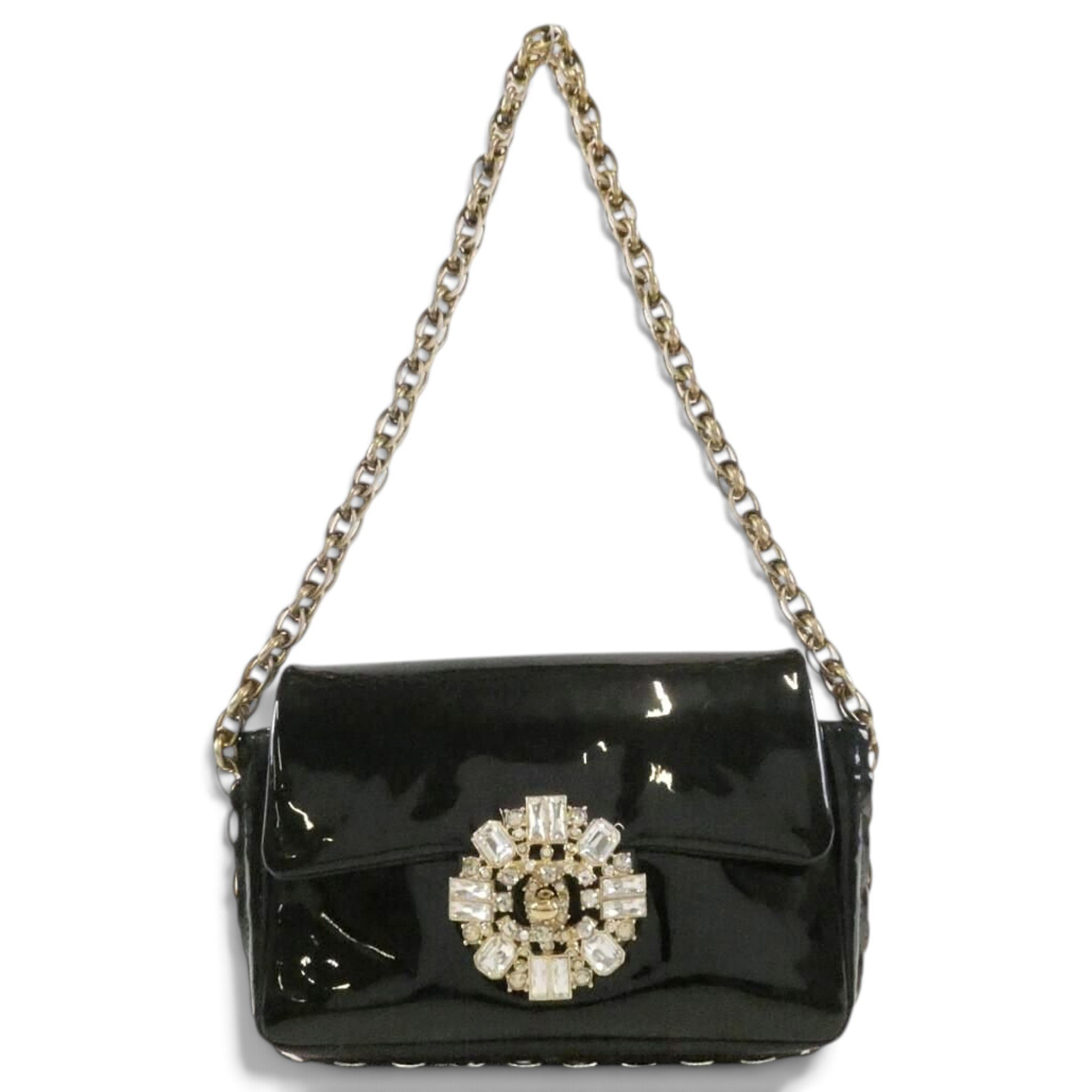 Patent leather handbag