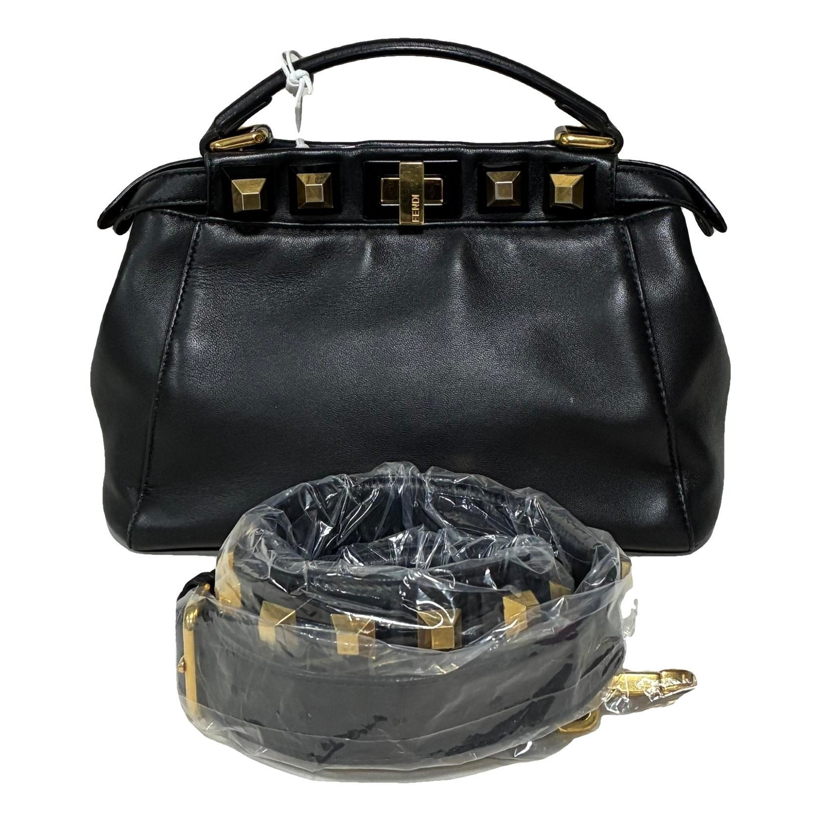 Peekaboo leather handbag