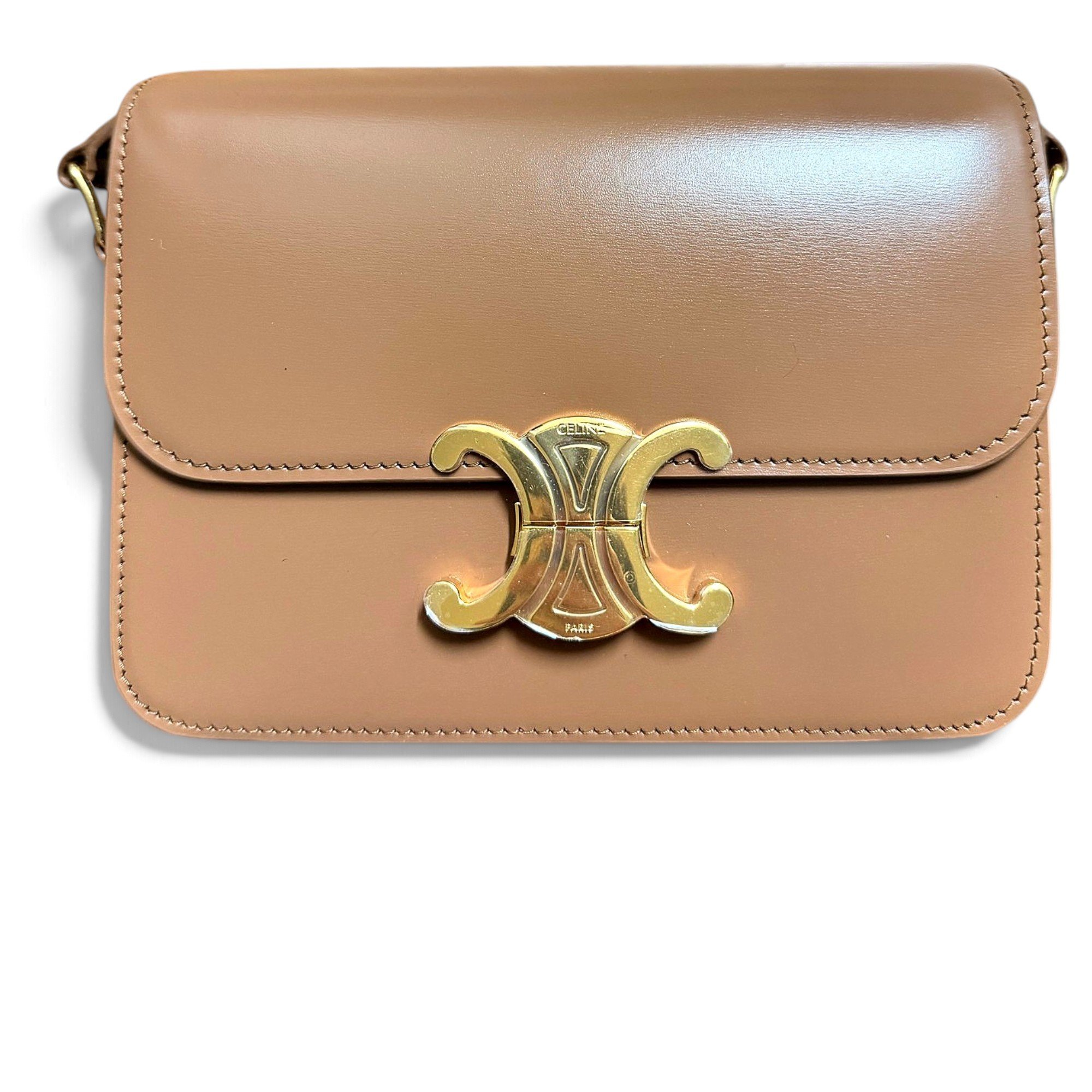 Triomphe leather crossbody bag