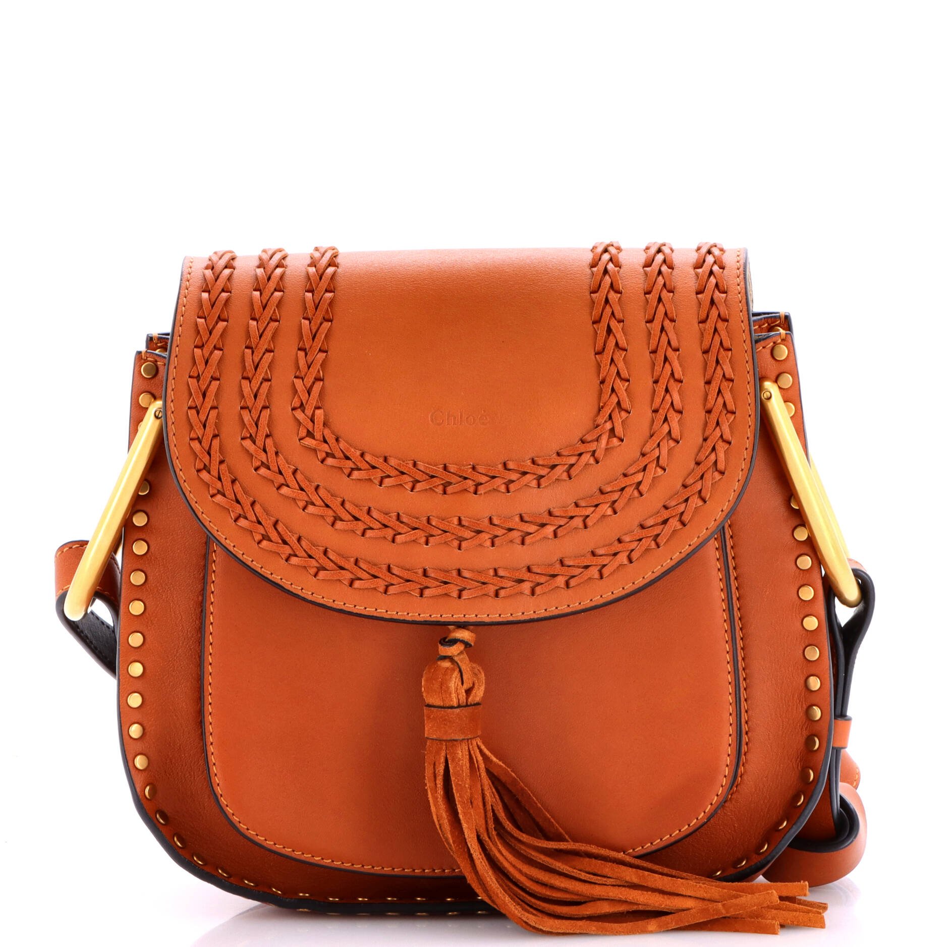Hudson Handbag Whipstitch Leather Small