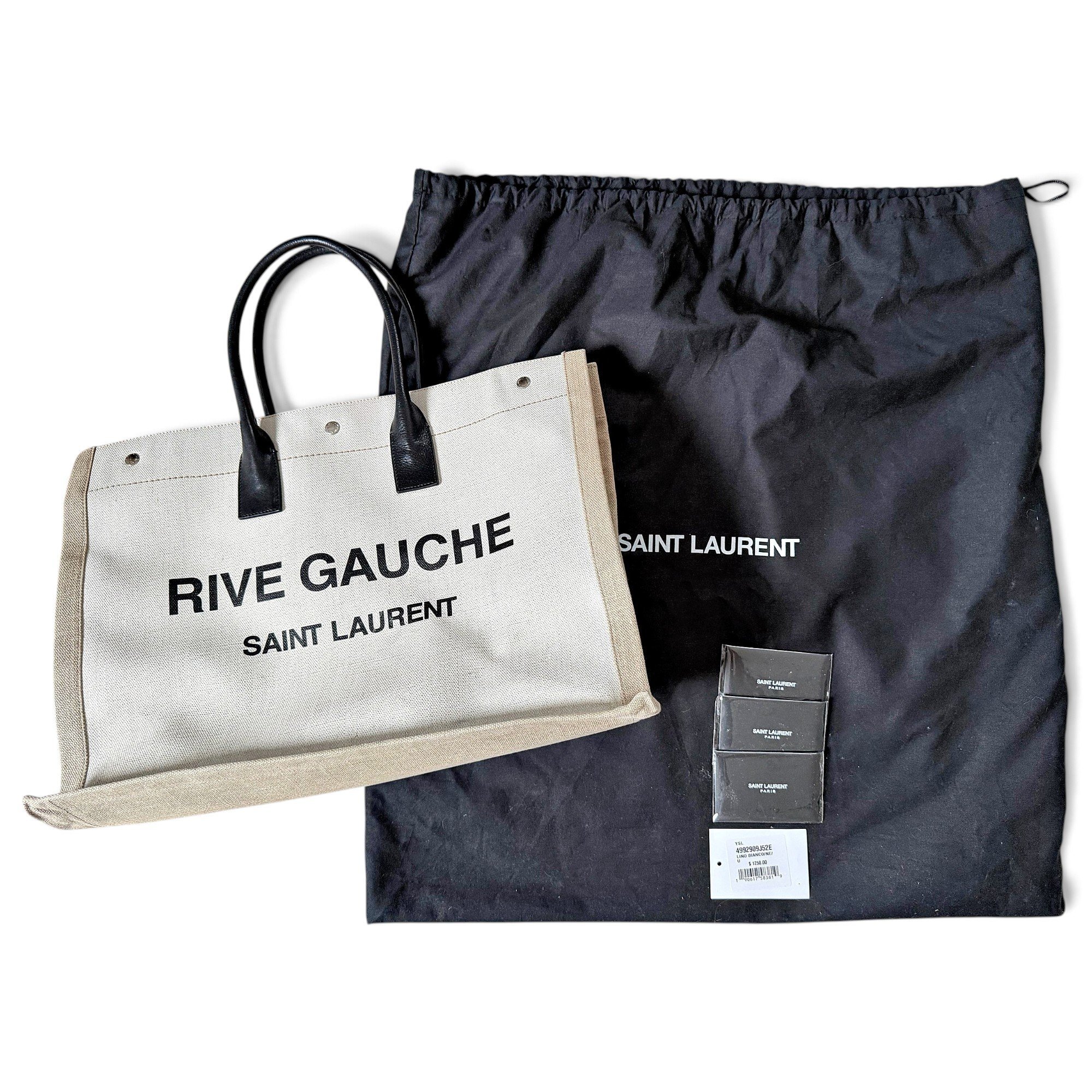 Rive Gauche linen tote
