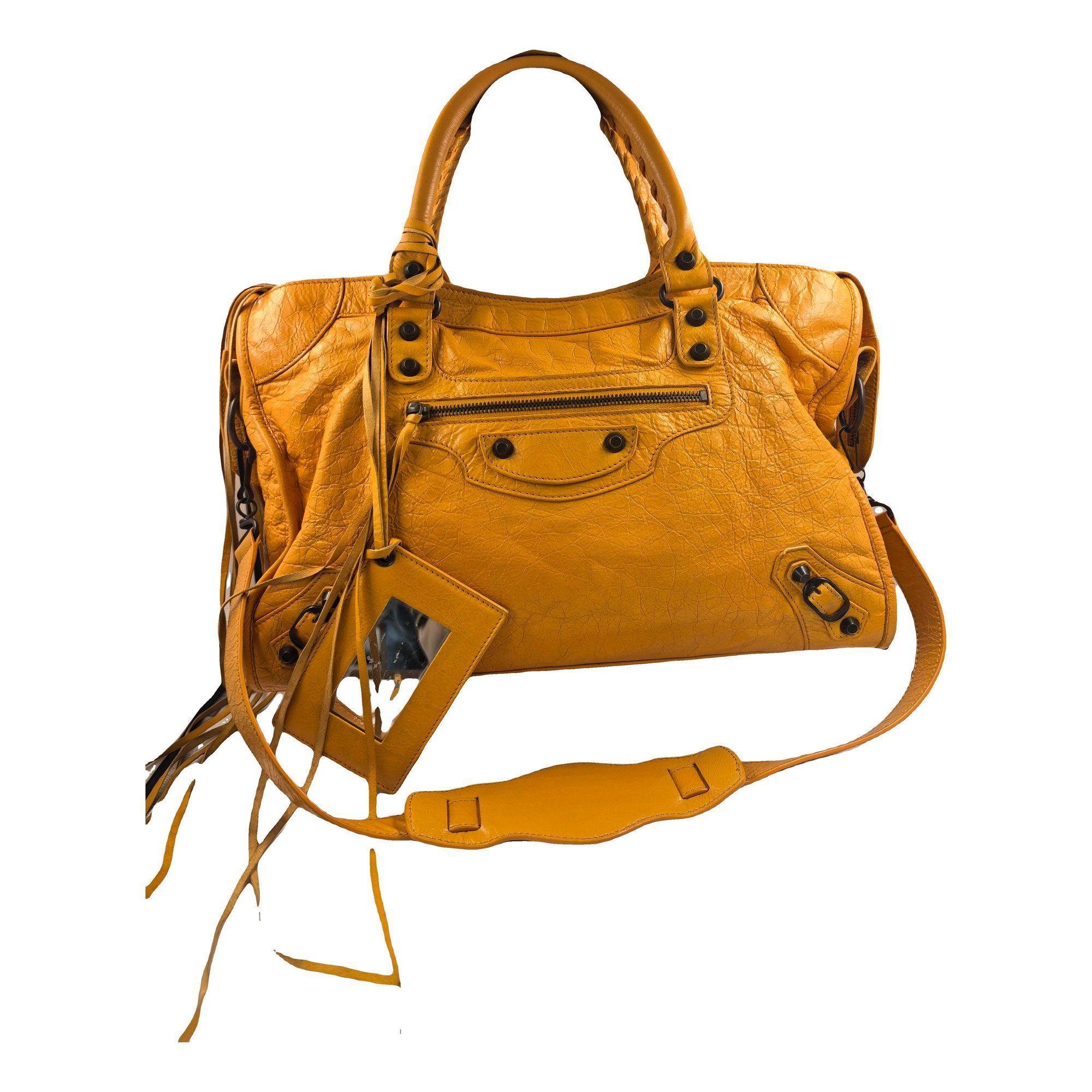 City leather bag