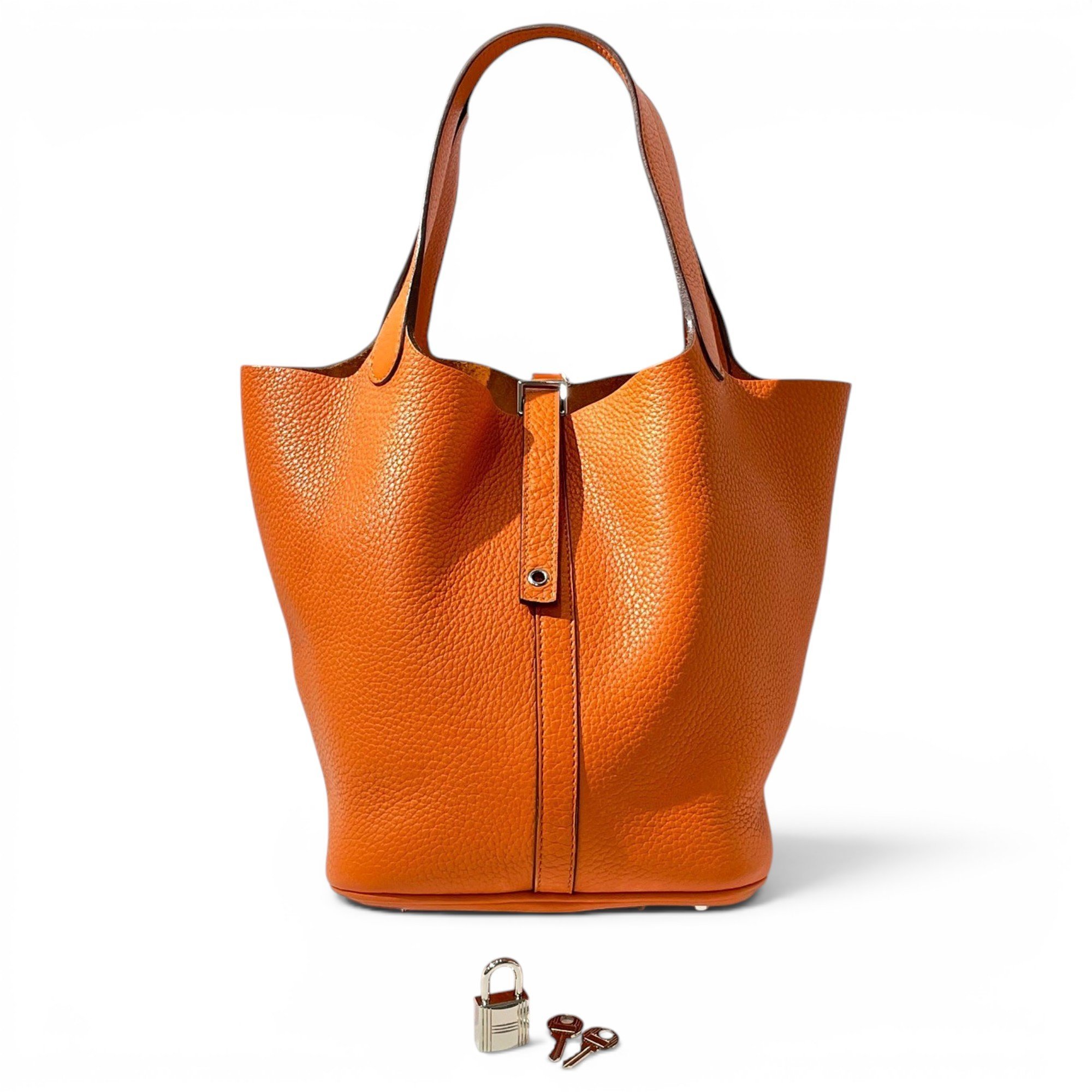 Picotin leather handbag