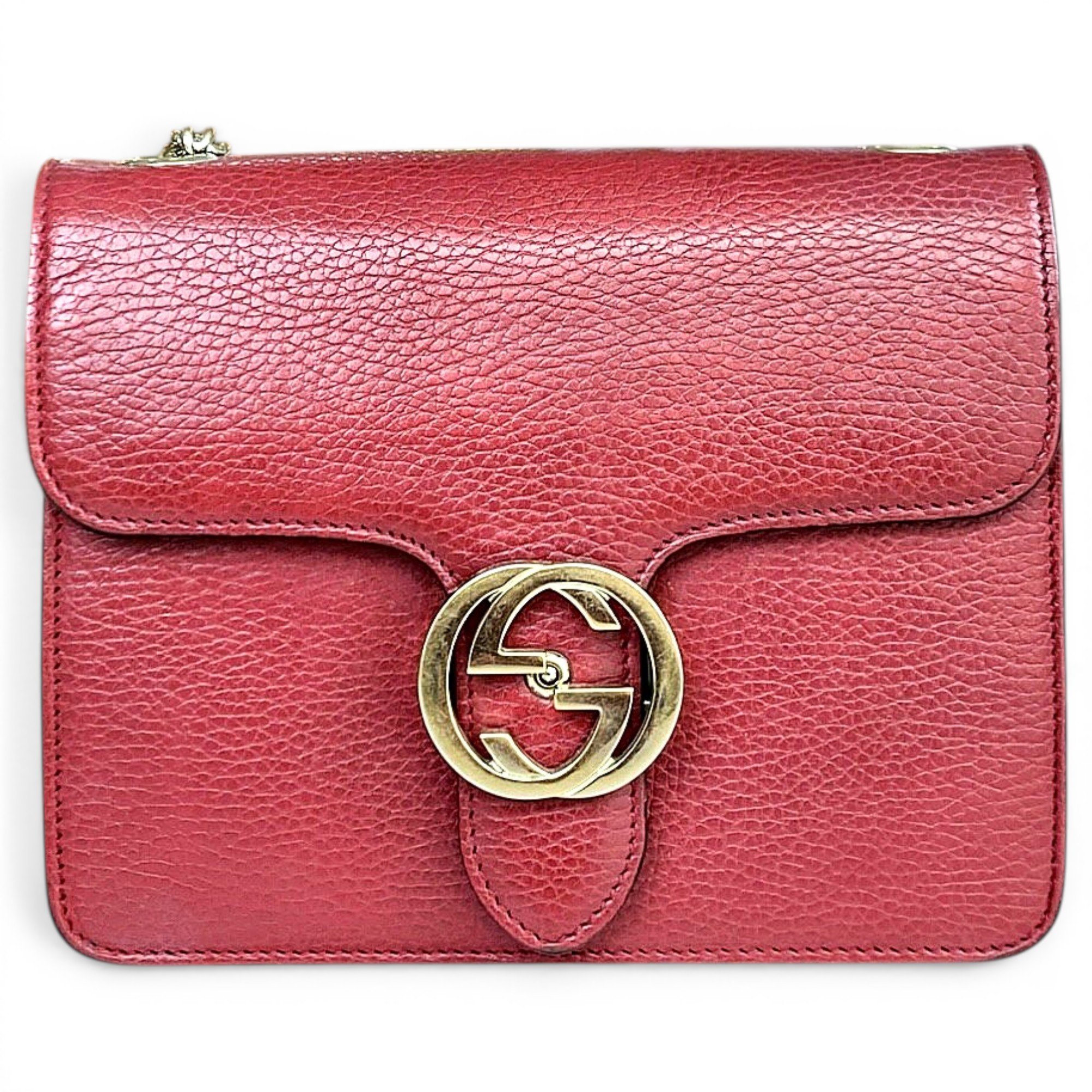 GG Ring leather handbag