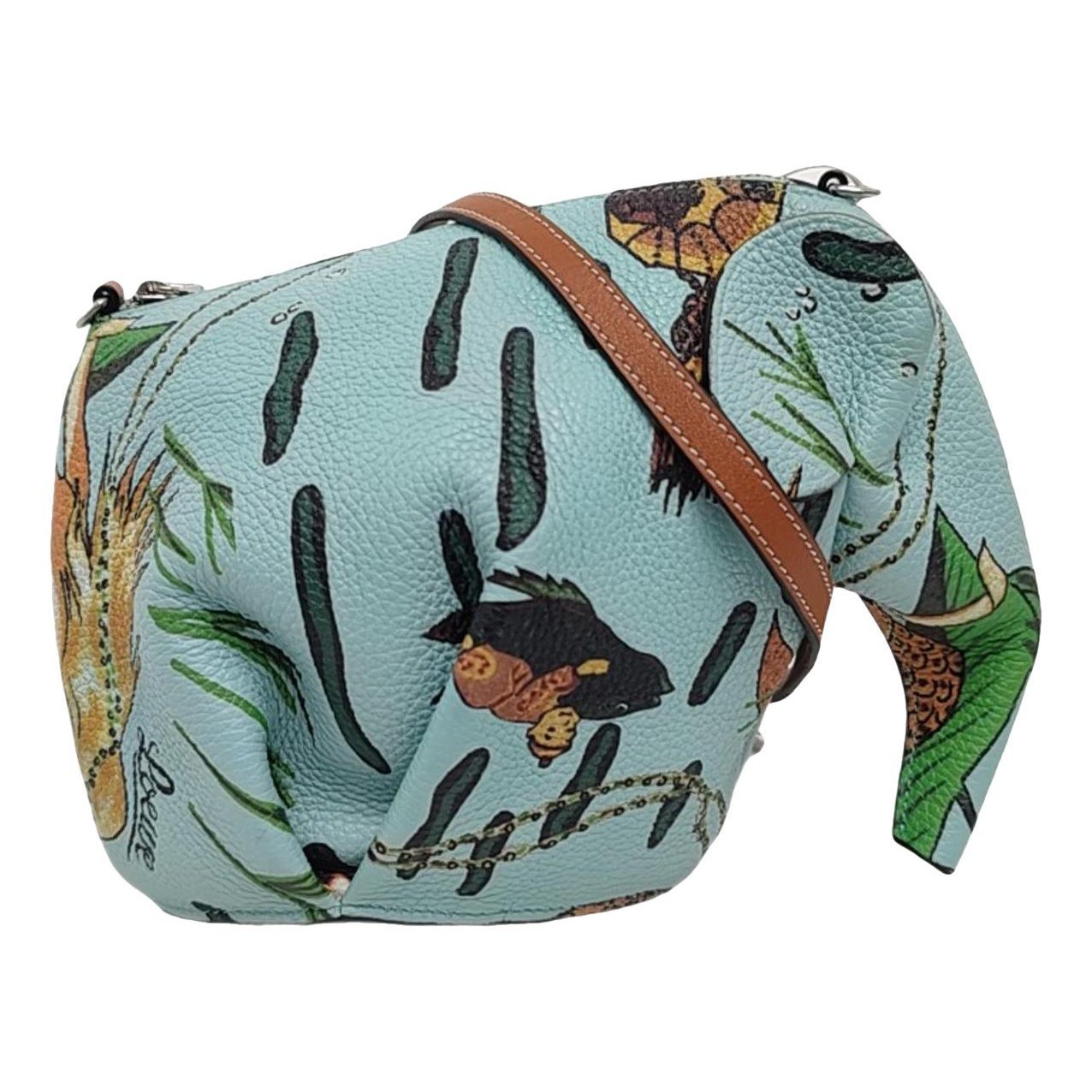 Animals leather crossbody bag