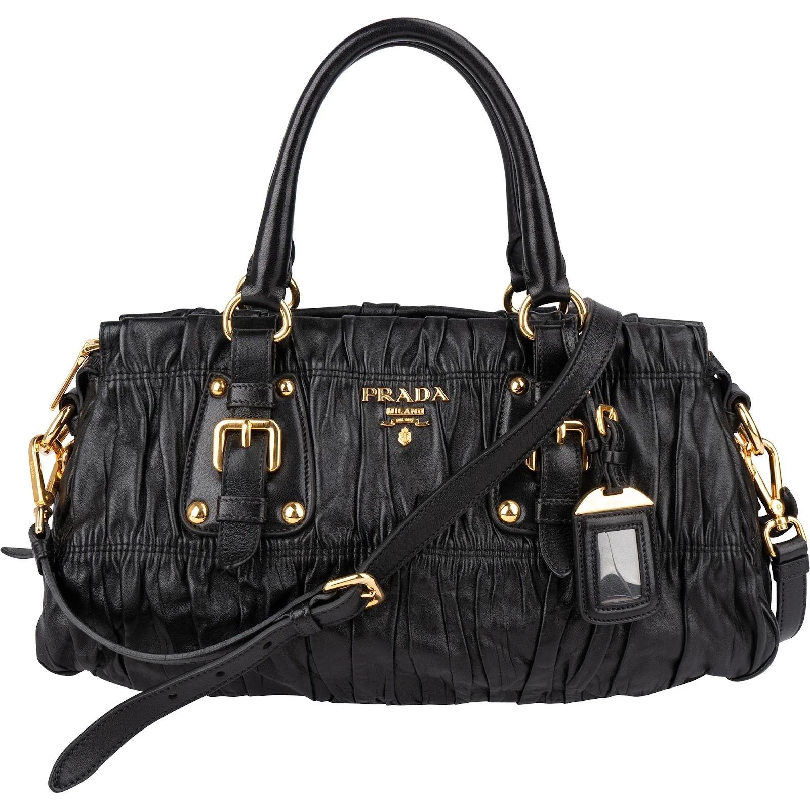 Re-Nylon leather handbag