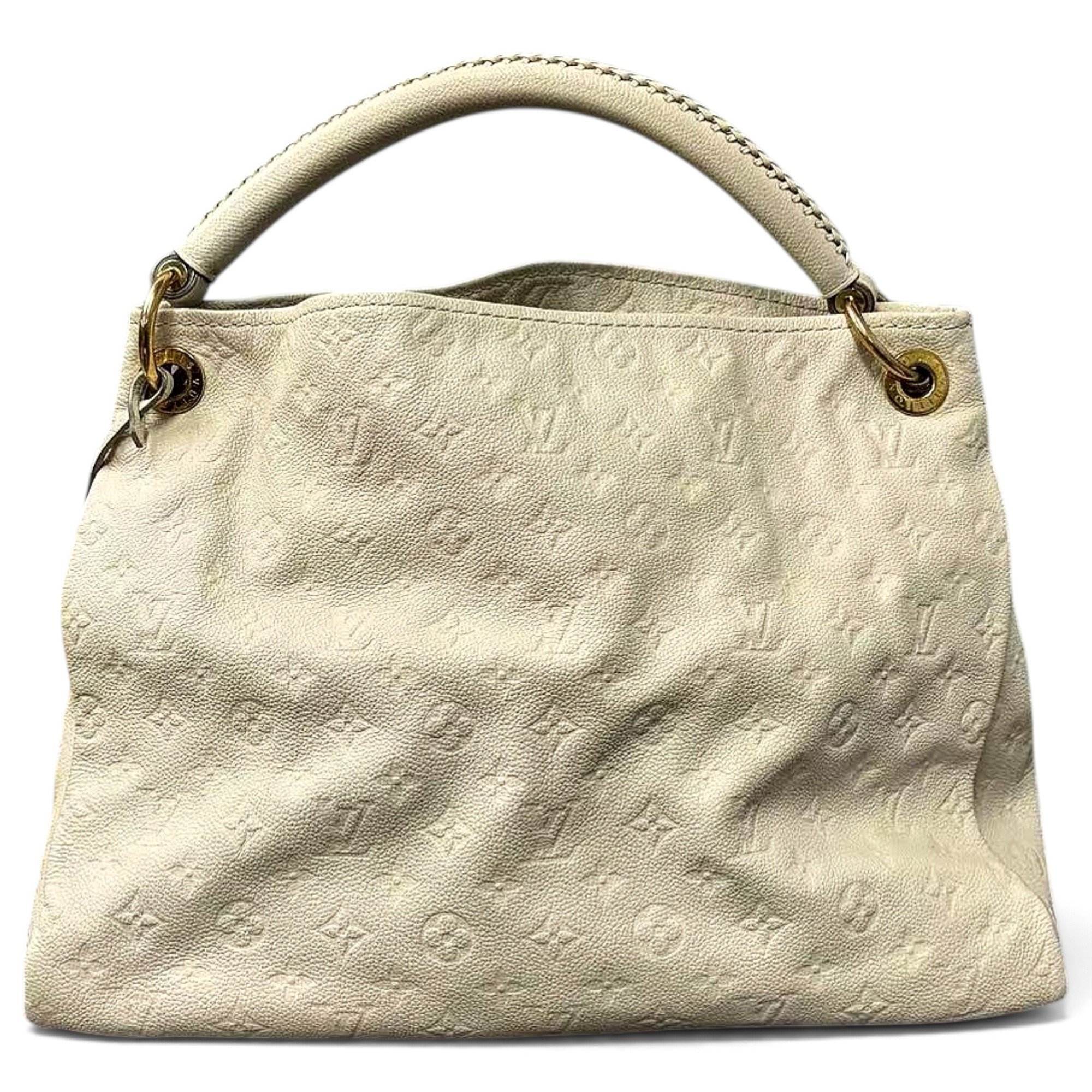 Artsy leather handbag