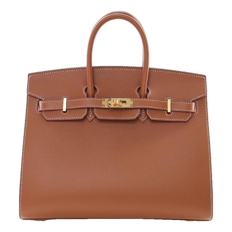 Hermes Birkin 25 Handbag Gold Madame Leather 2020