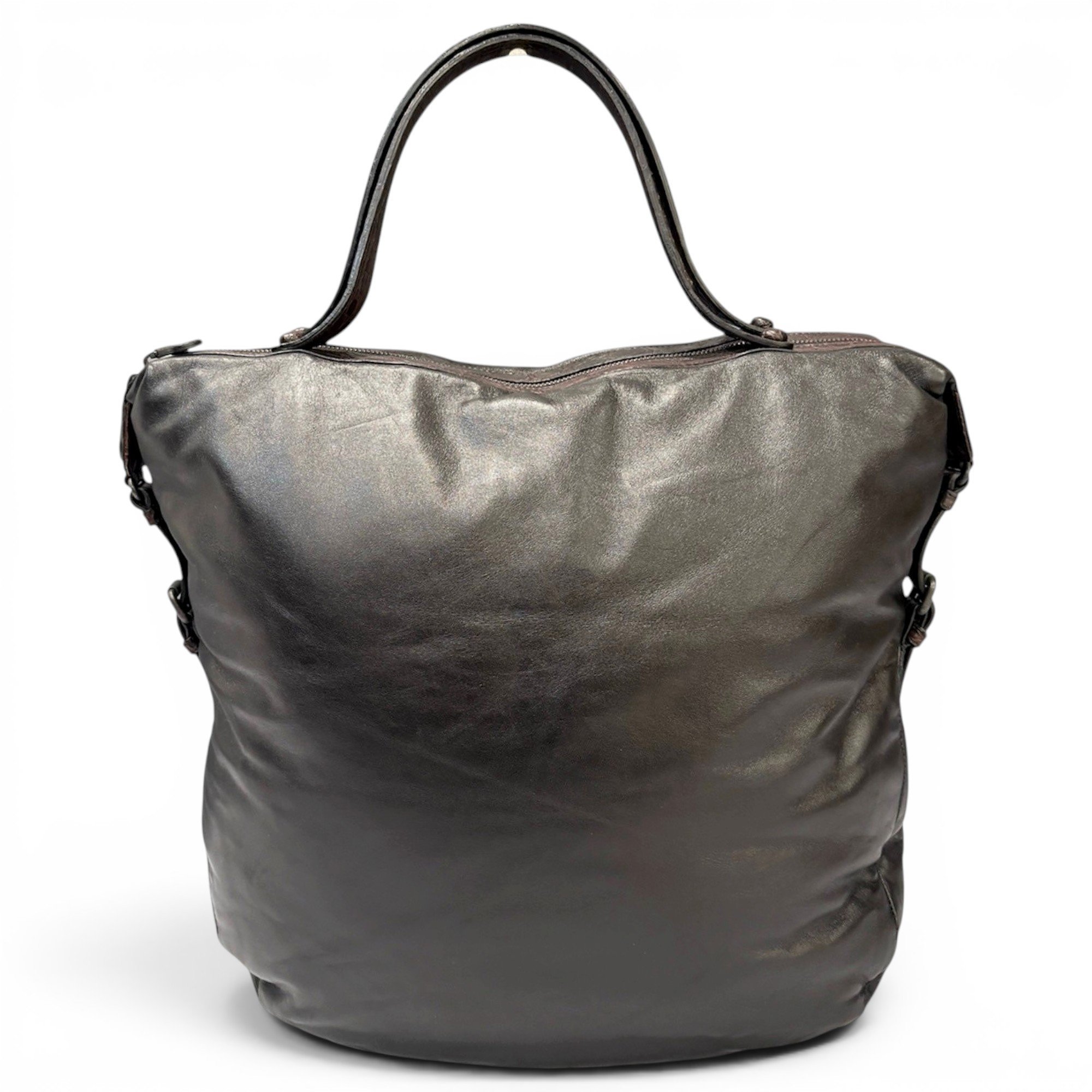 Leather tote