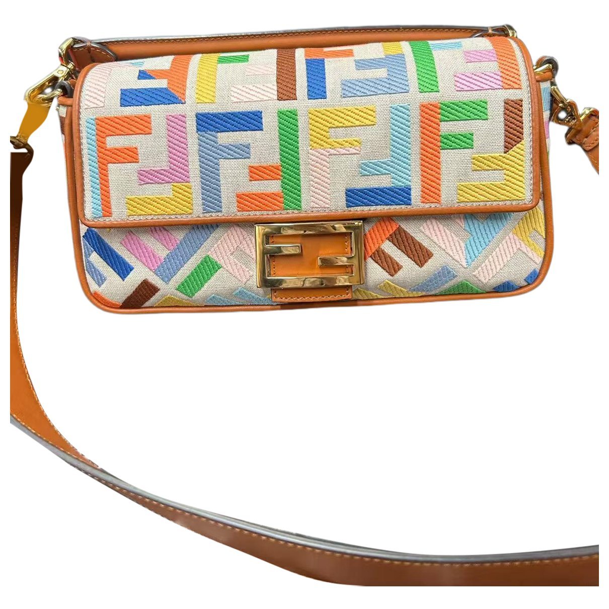 Baguette leather handbag