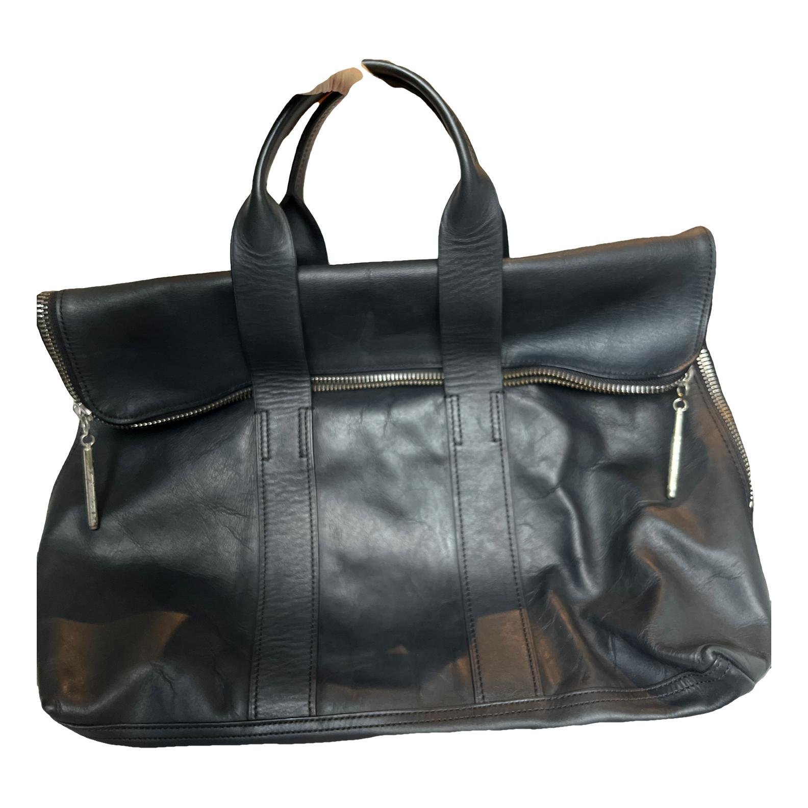 Leather tote