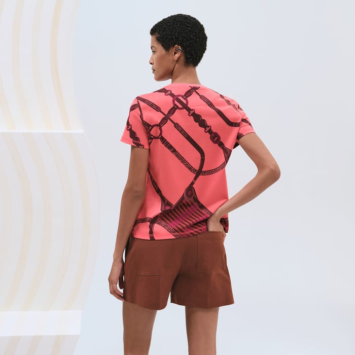 Rose Vermillon "Coaching Remix" Straight T-shirt