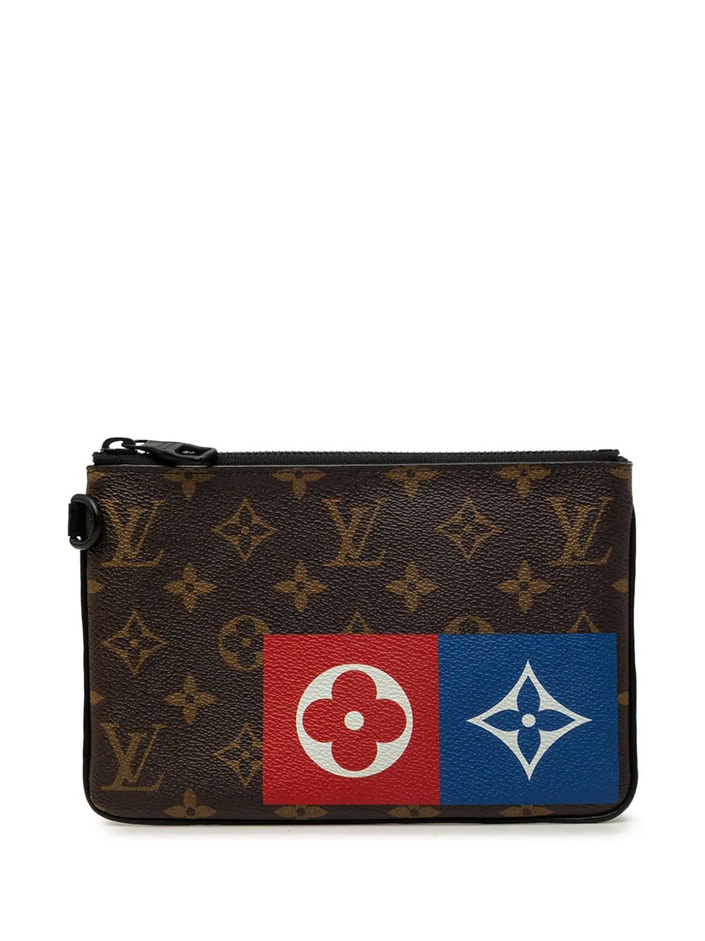2019 Monogram Logo Story Zipped Pouch MM clutch bag