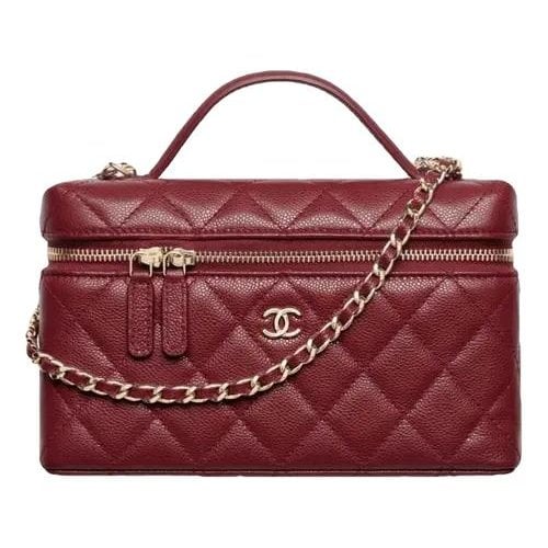 Vanity leather handbag