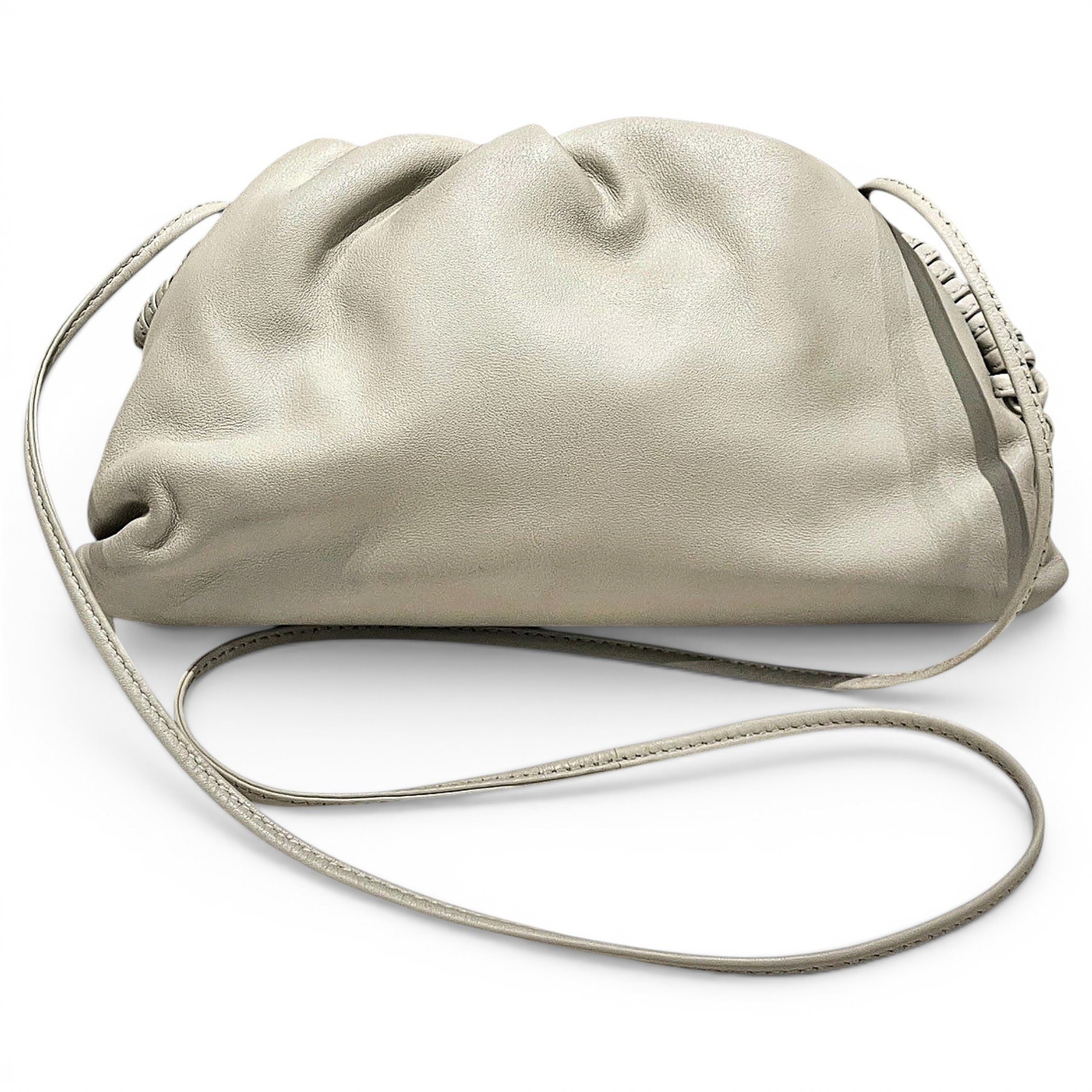 Pouch leather handbag