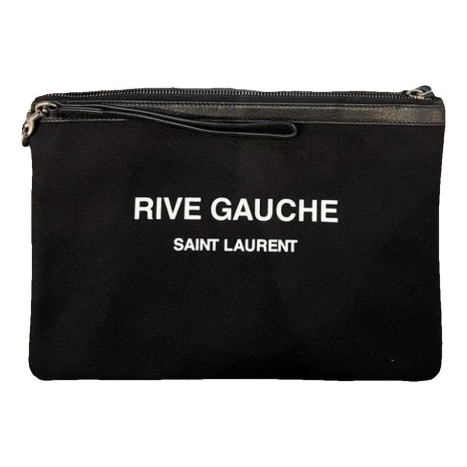 Saint Laurent Rive Gauche cloth clutch bag