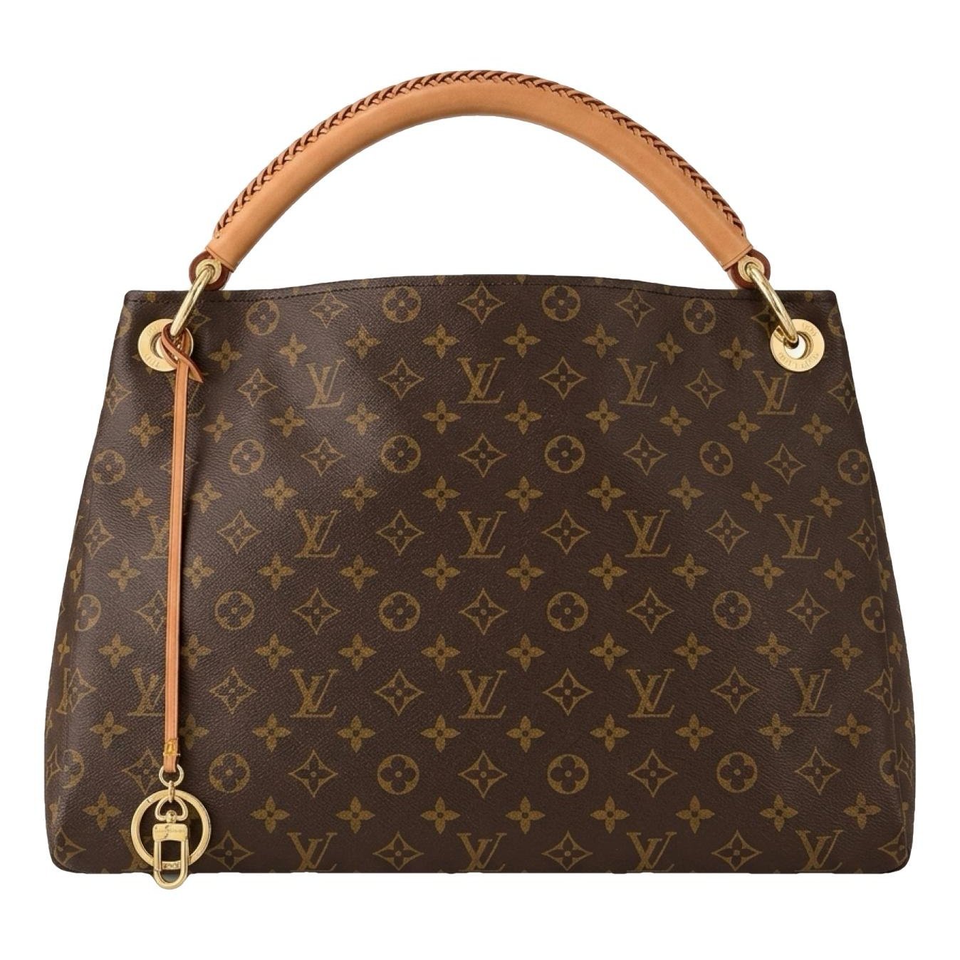 Artsy leather handbag