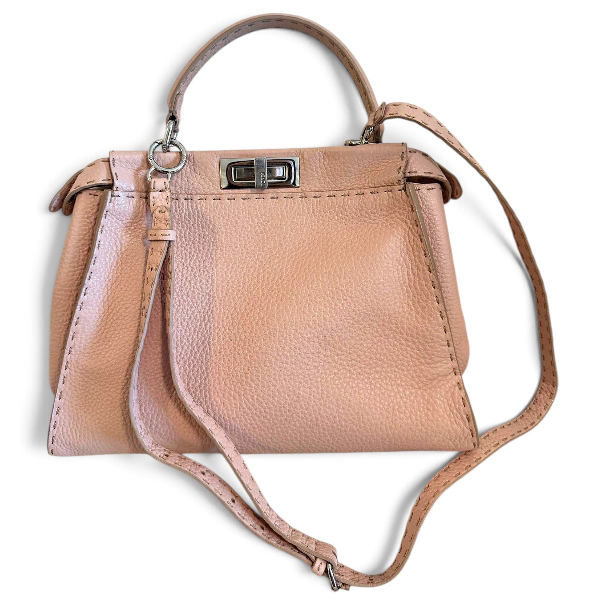 Peekaboo leather handbag