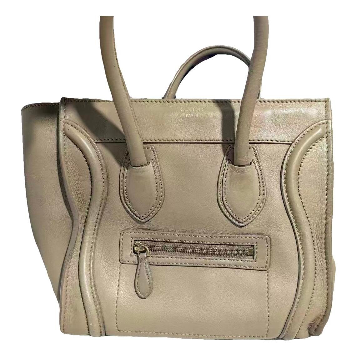 Luggage leather handbag