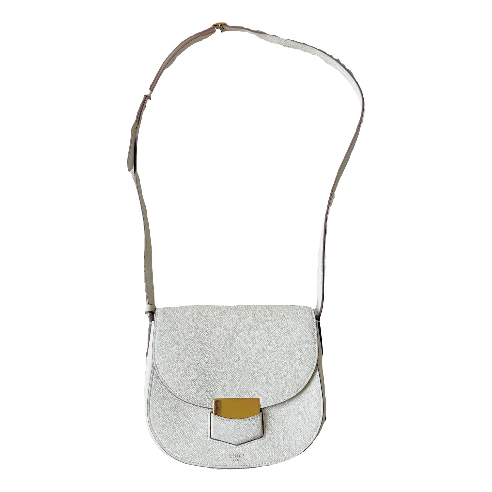 Trotteur leather handbag