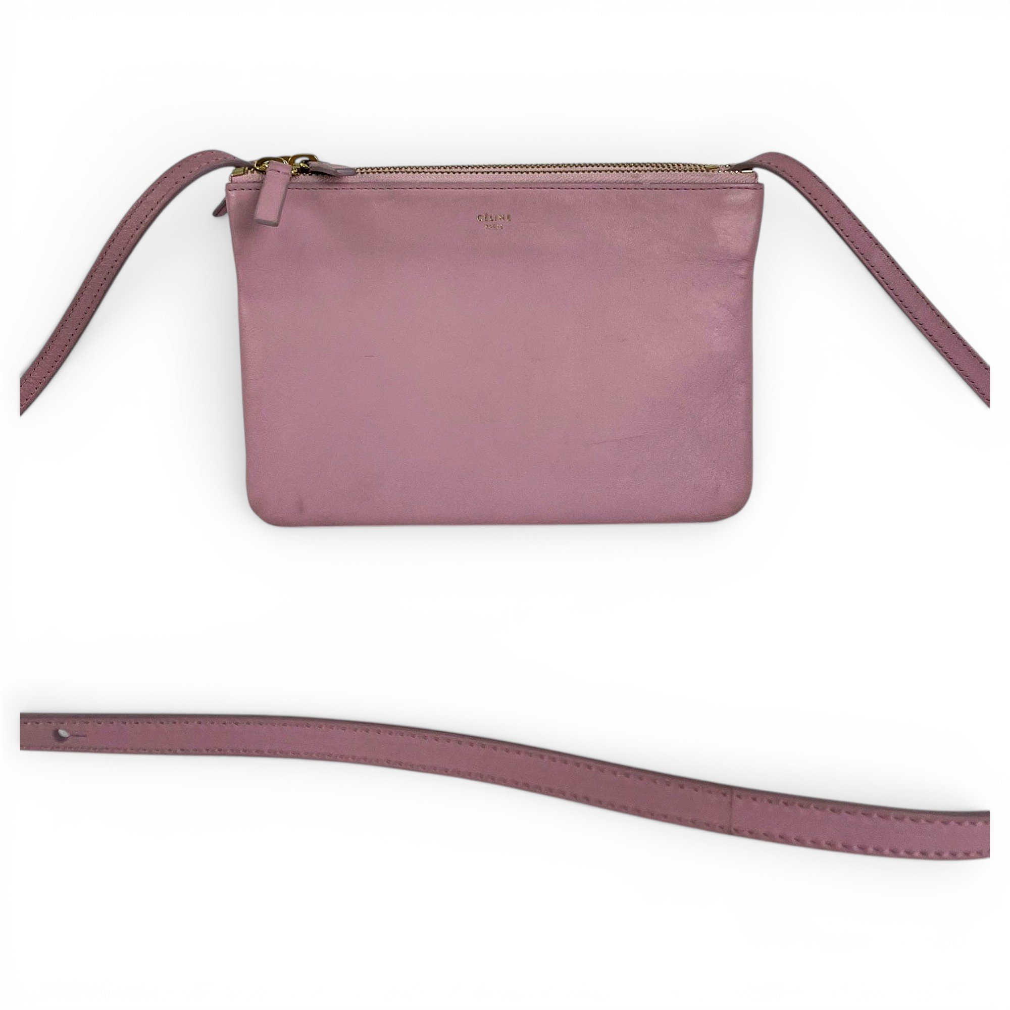 Trio leather crossbody bag